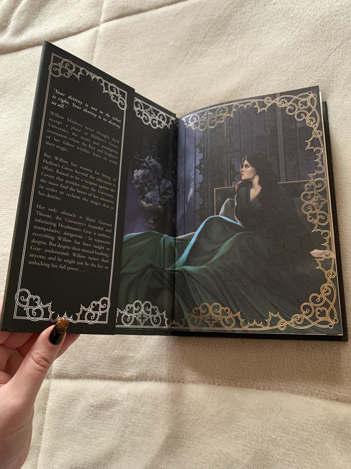 The Coven Fairyloot Exclusive Signed Edition by Harper L. Woods Stenciled Edges