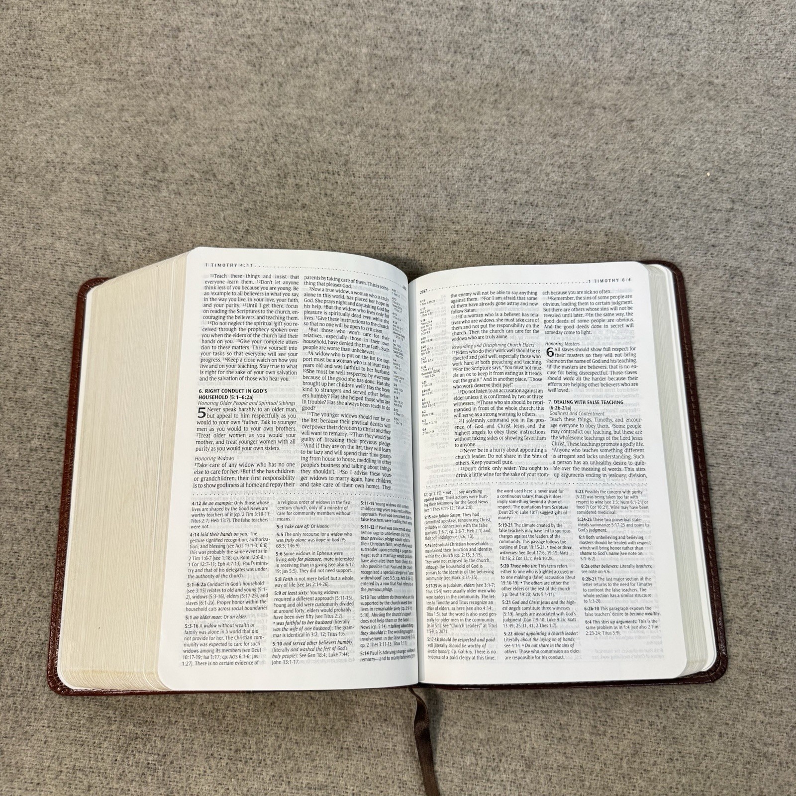 New Living Translation Study Bible Personal Size Edition Leatherlike Brown
