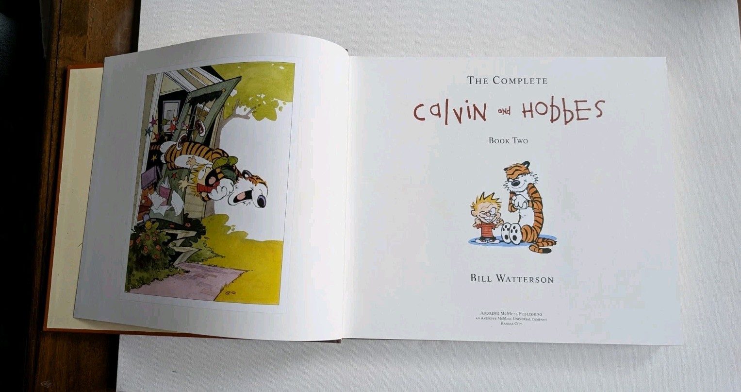 Complete Calvin and Hobbes by Bill Watterson 2005 Hardcover w Slipcase 3 Volumes