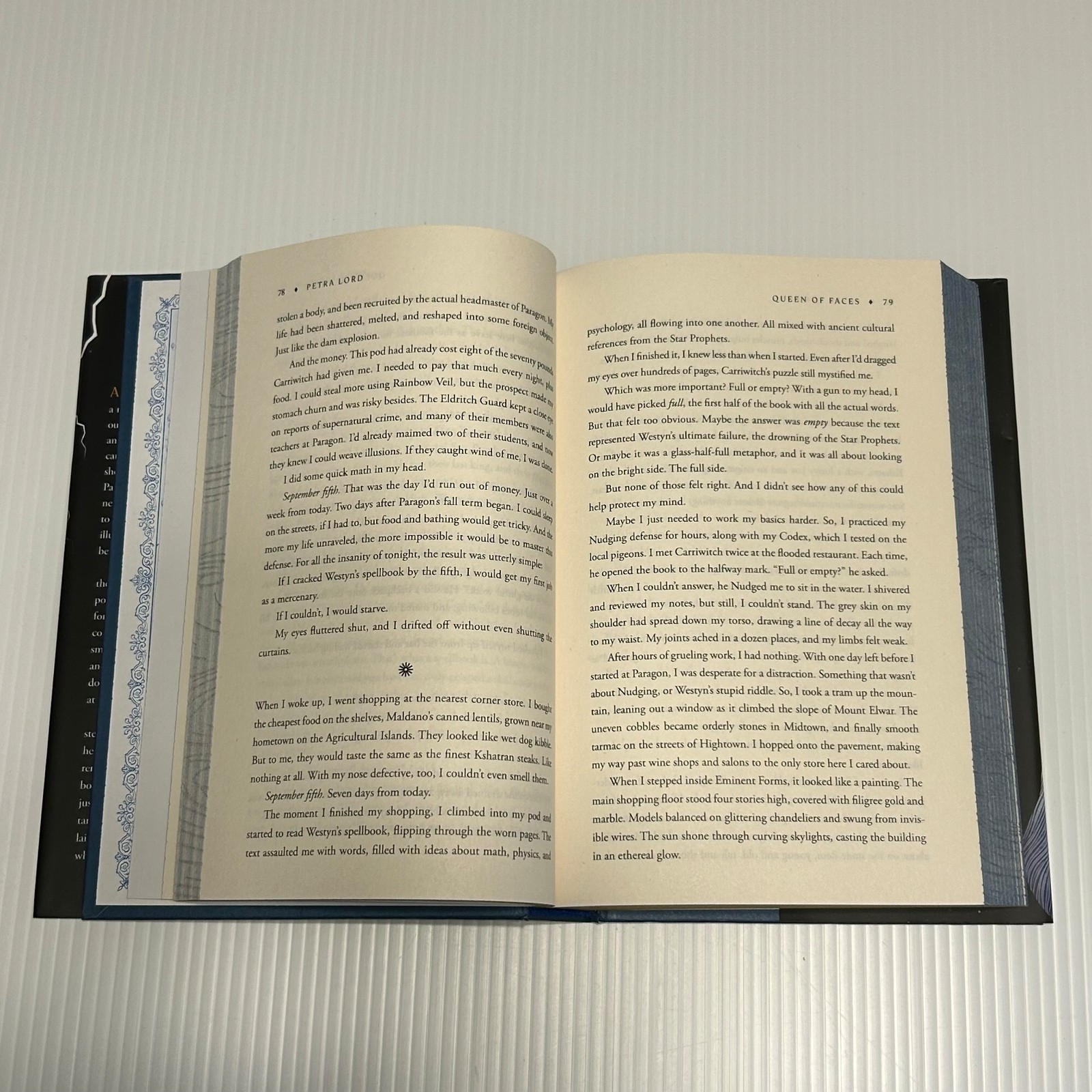Queen of Faces Petra Lord Fantasy 1st Edition 2026 HB Book Sprayed Edges Guilded