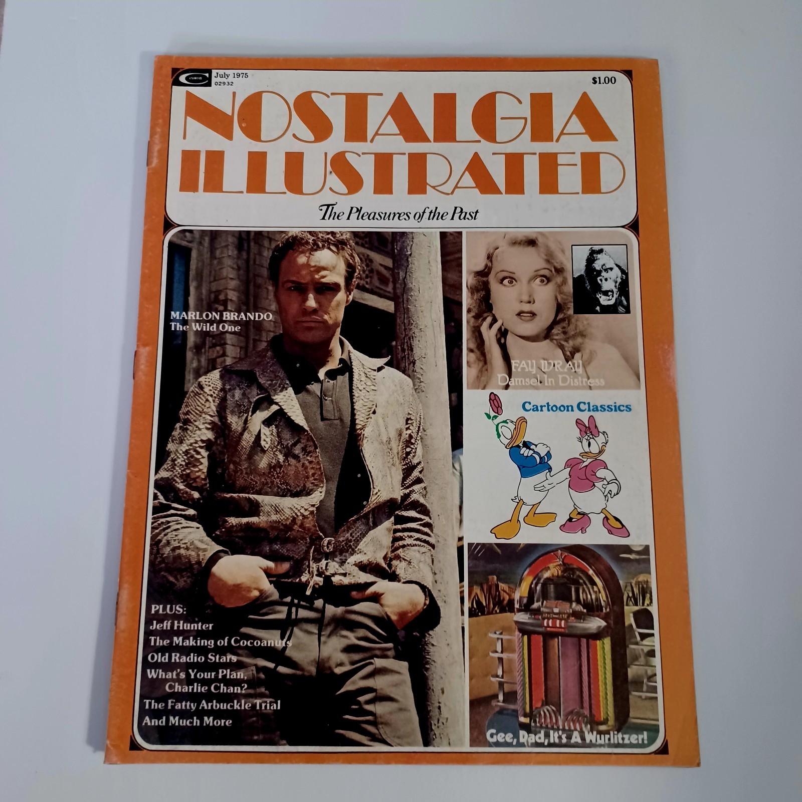 Nostalgia Illustrated July 1975 Magazine Marlon Brando Cartoon Classics