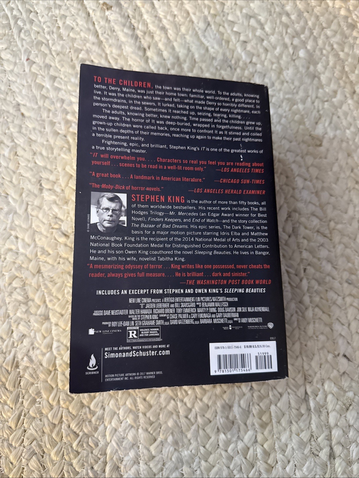 Stephen King It, Simon & Schuster, Paperback, Horror, Film/TV Adaptation