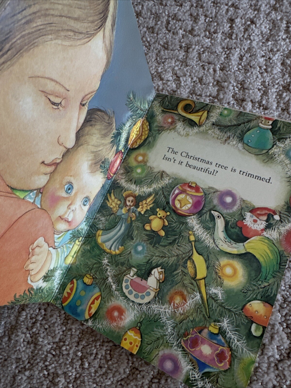 Vintage Random House Children’s Board Book BABY’S CHRISTMAS Eloise Wilkin 1980