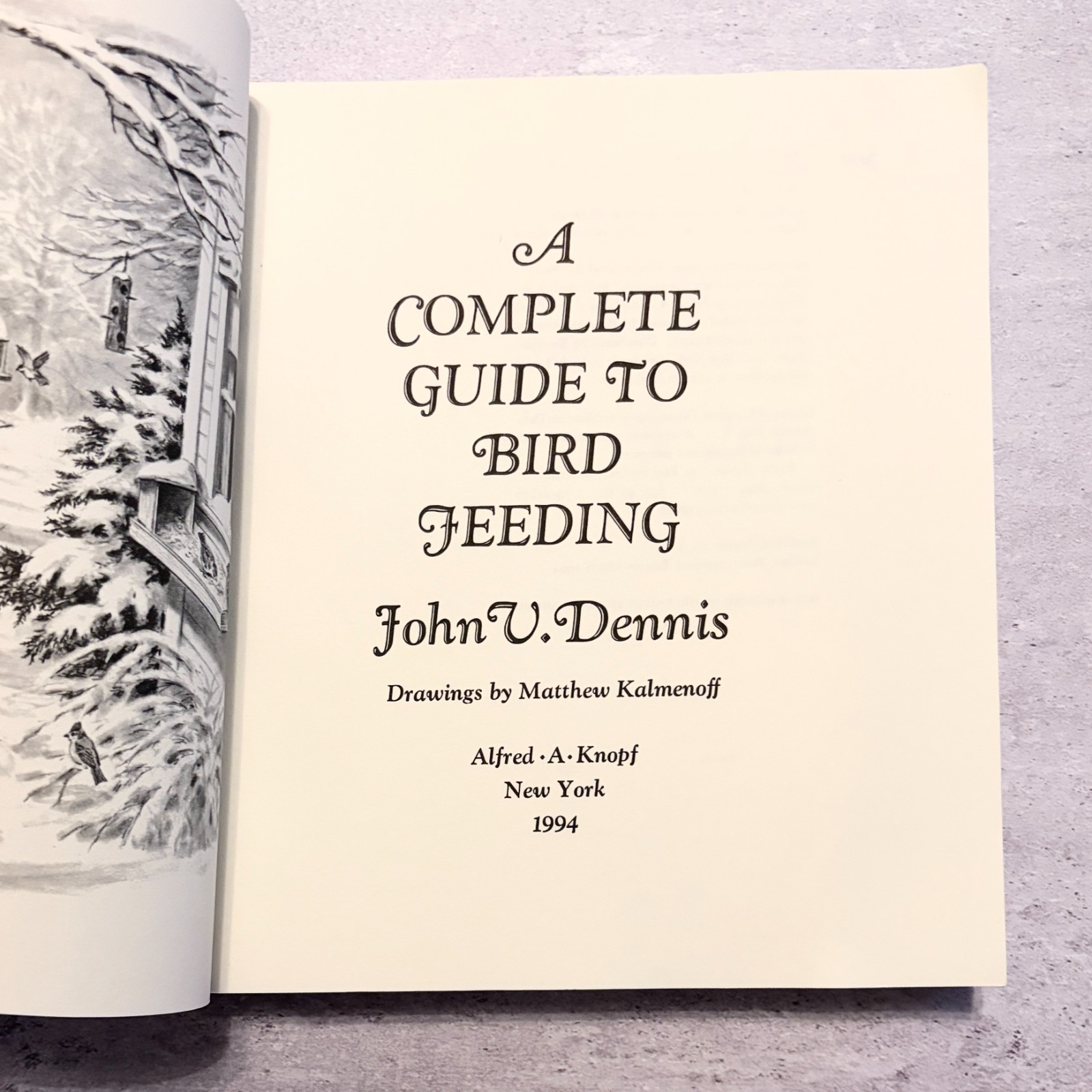 Bird Feeding Guide John V Dennis 1994 Knopf Paperback Backyard Birding Book