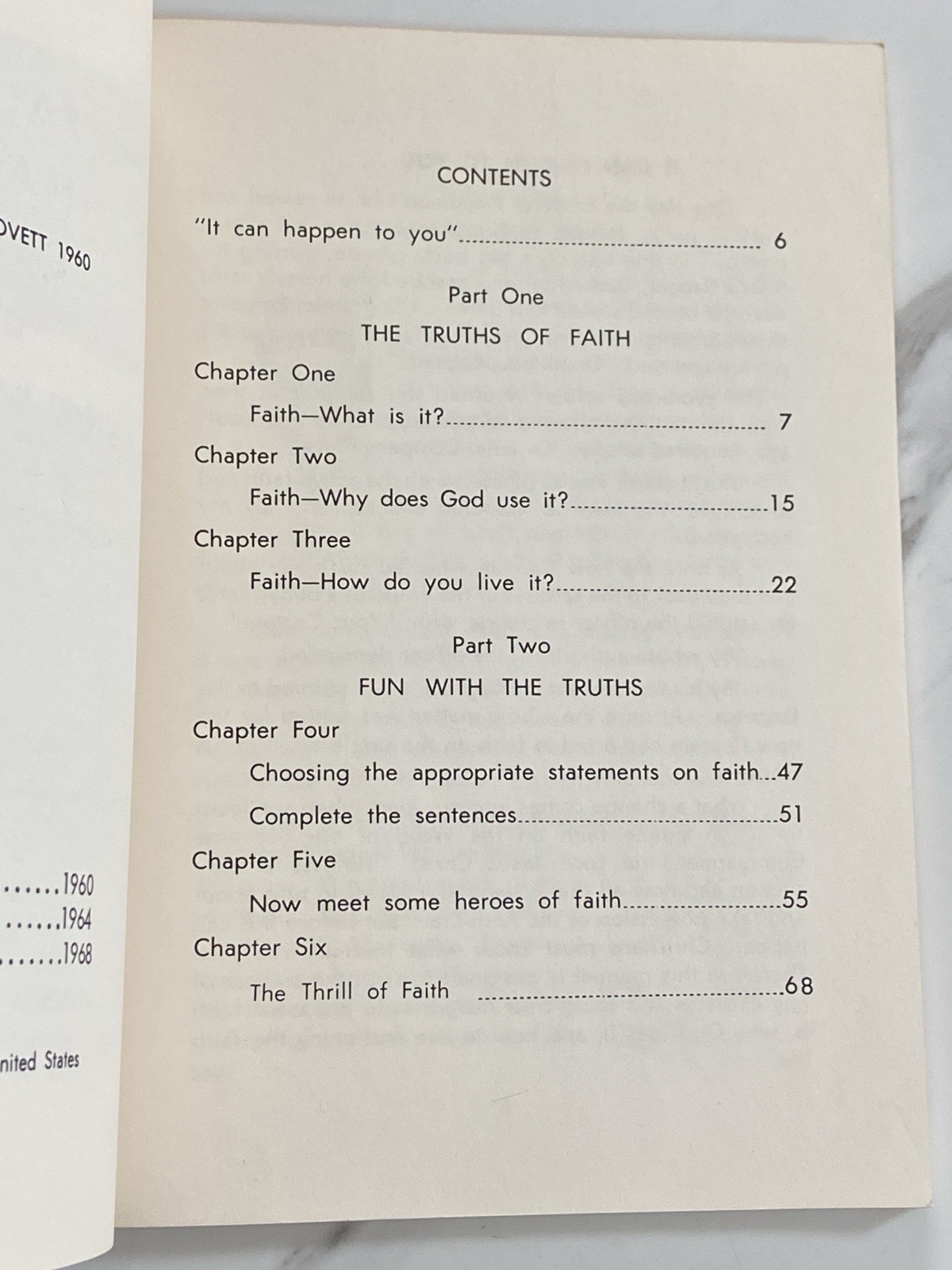 Faith Made Easy C.S. Lovett 1968 3rd Ed. Personal Christianity Vintage Booklet