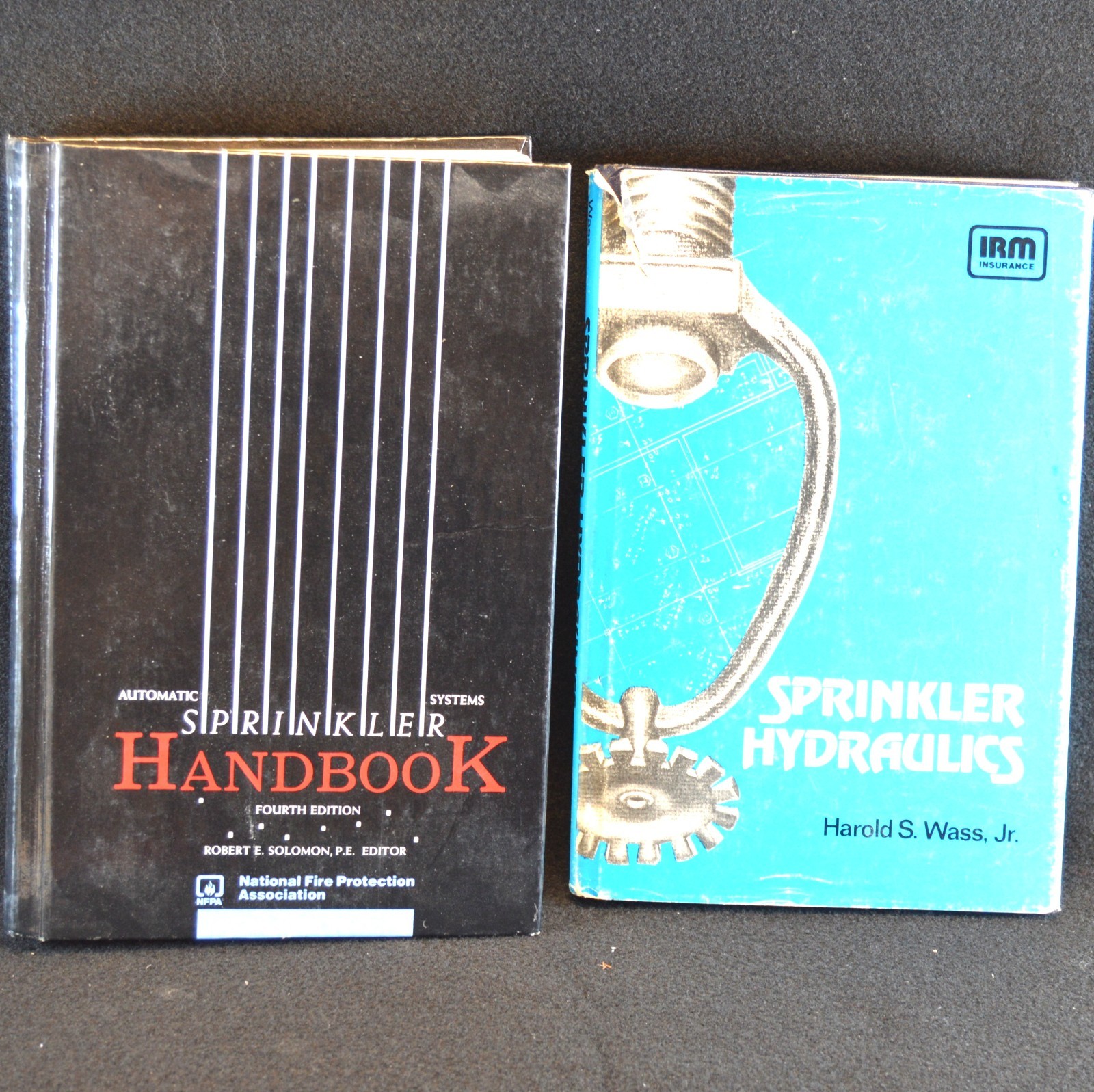 Sprinkler Hydraulics/Harold S Wass 1983 & NFPA 13 Handbook 1989 Hardback Books