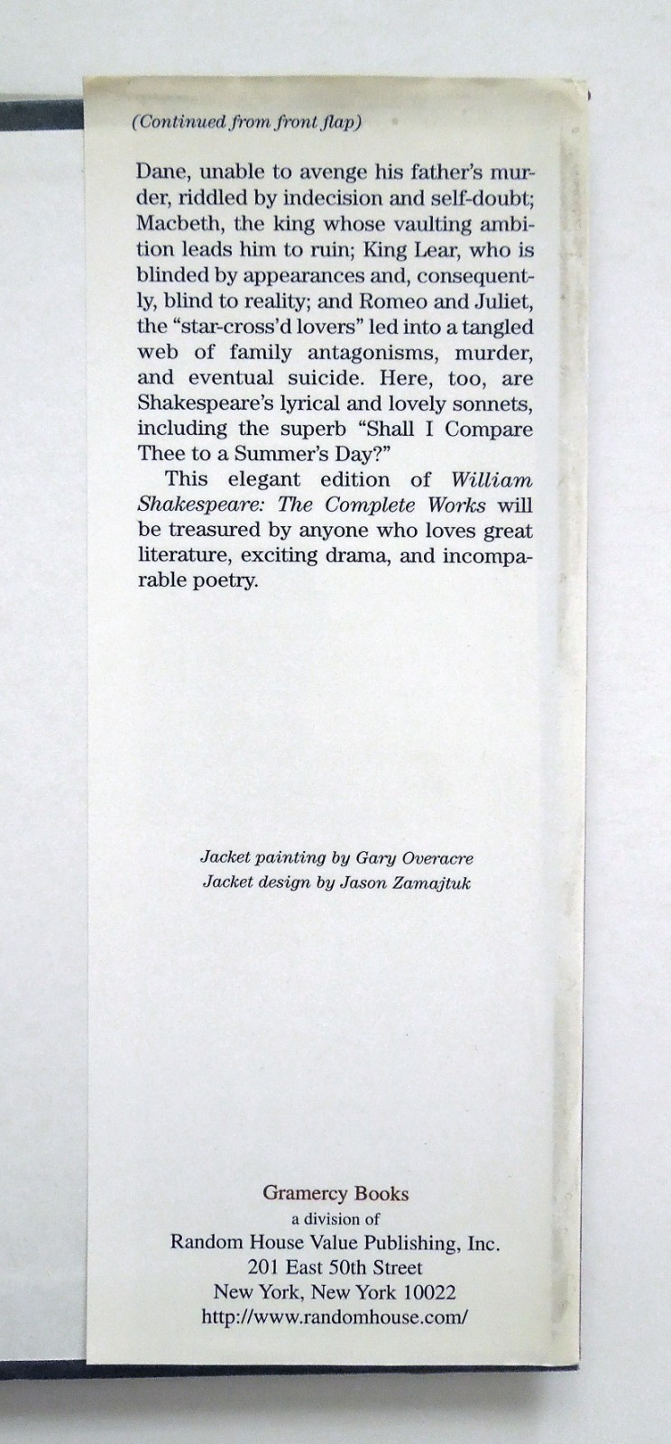 William Shakespeare: The Complete Works – 1975 hc, Gramercy Books