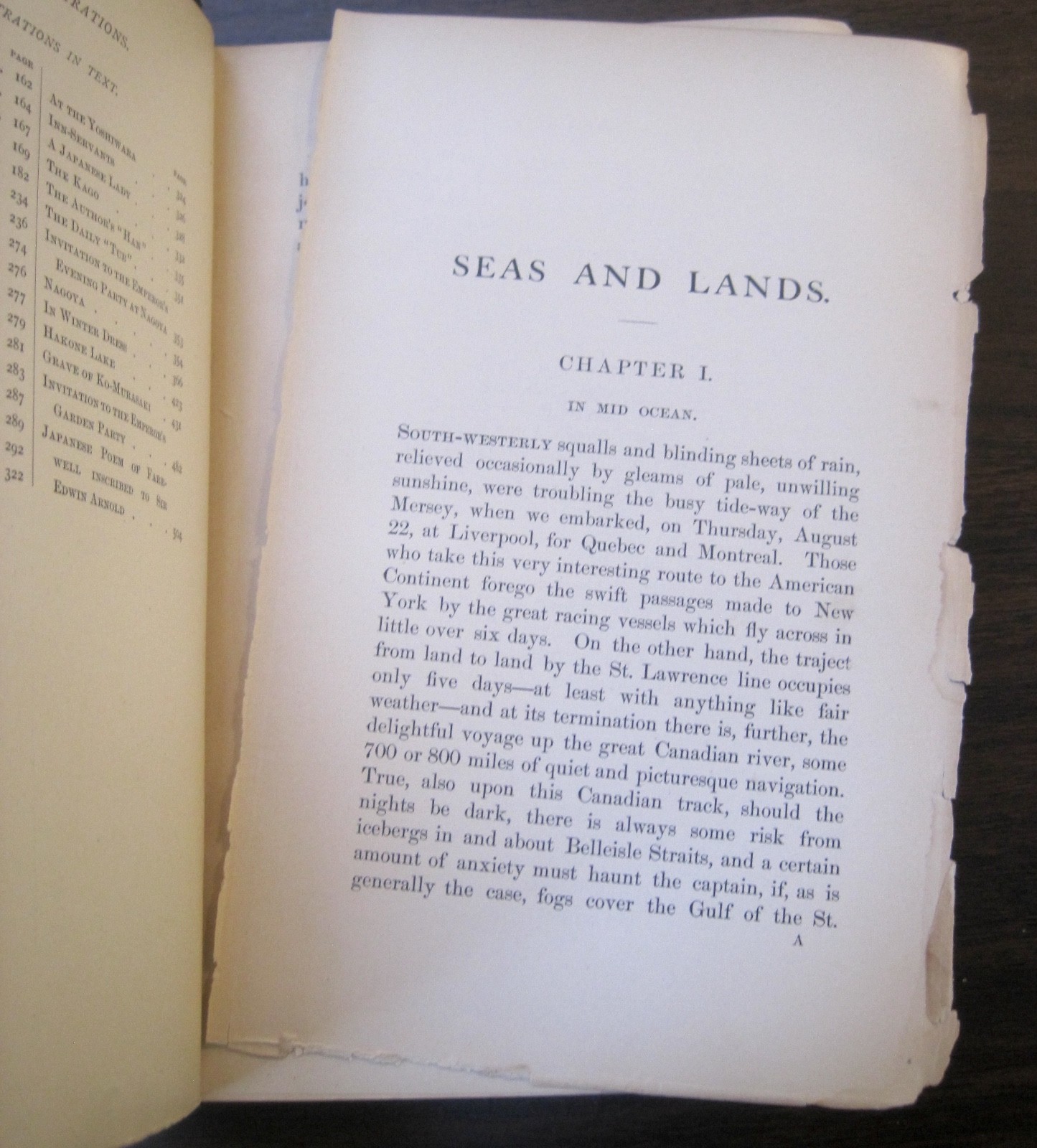 Antique 1891 1st Edition SEAS & LANDS by Sir Edwin Arnold BEAUTIFUL PHOTOS!