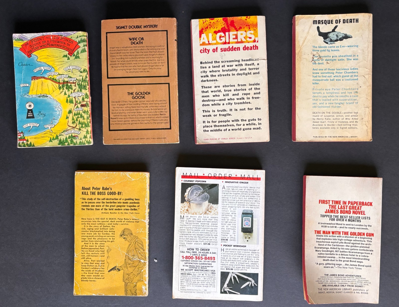 Vintage Murder Mystery Suspense Paperback Books Assorted Lot Of 18