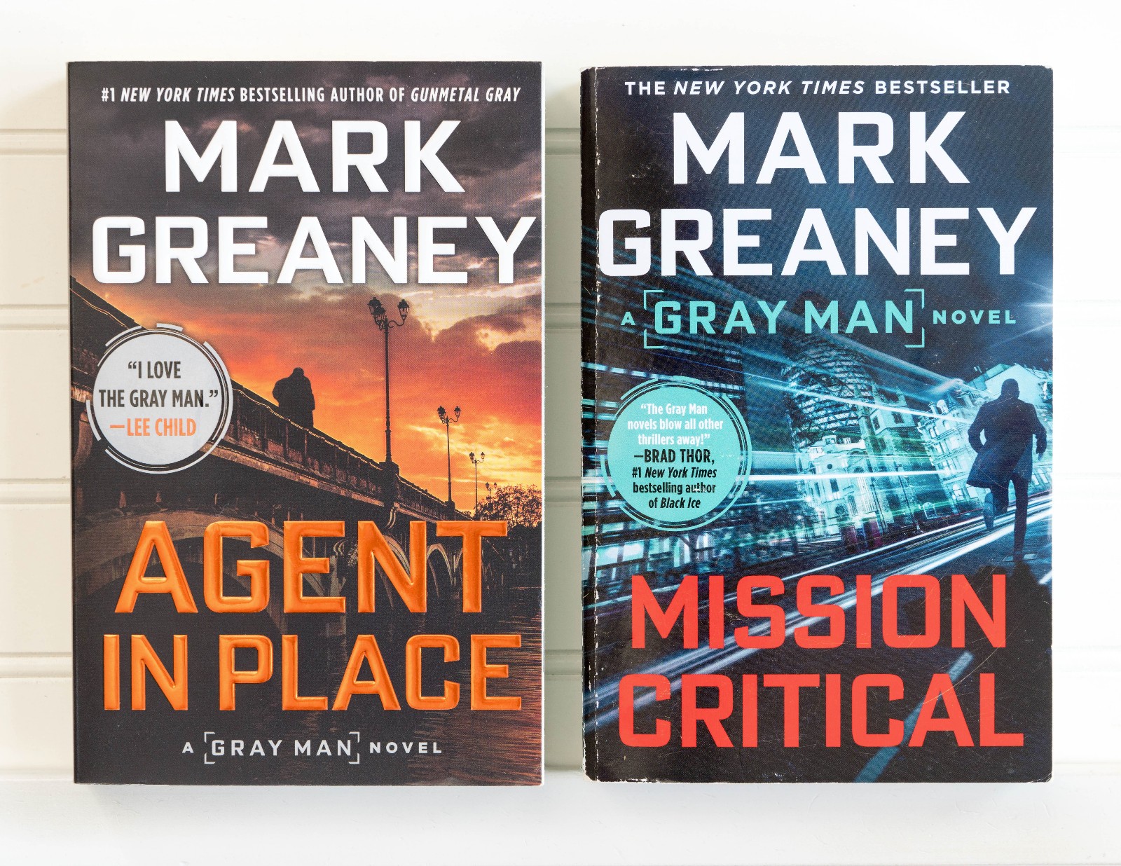 Mark Greaney THE GRAY MAN Series Lot of 10 Set of Large TRADE Paperback Books