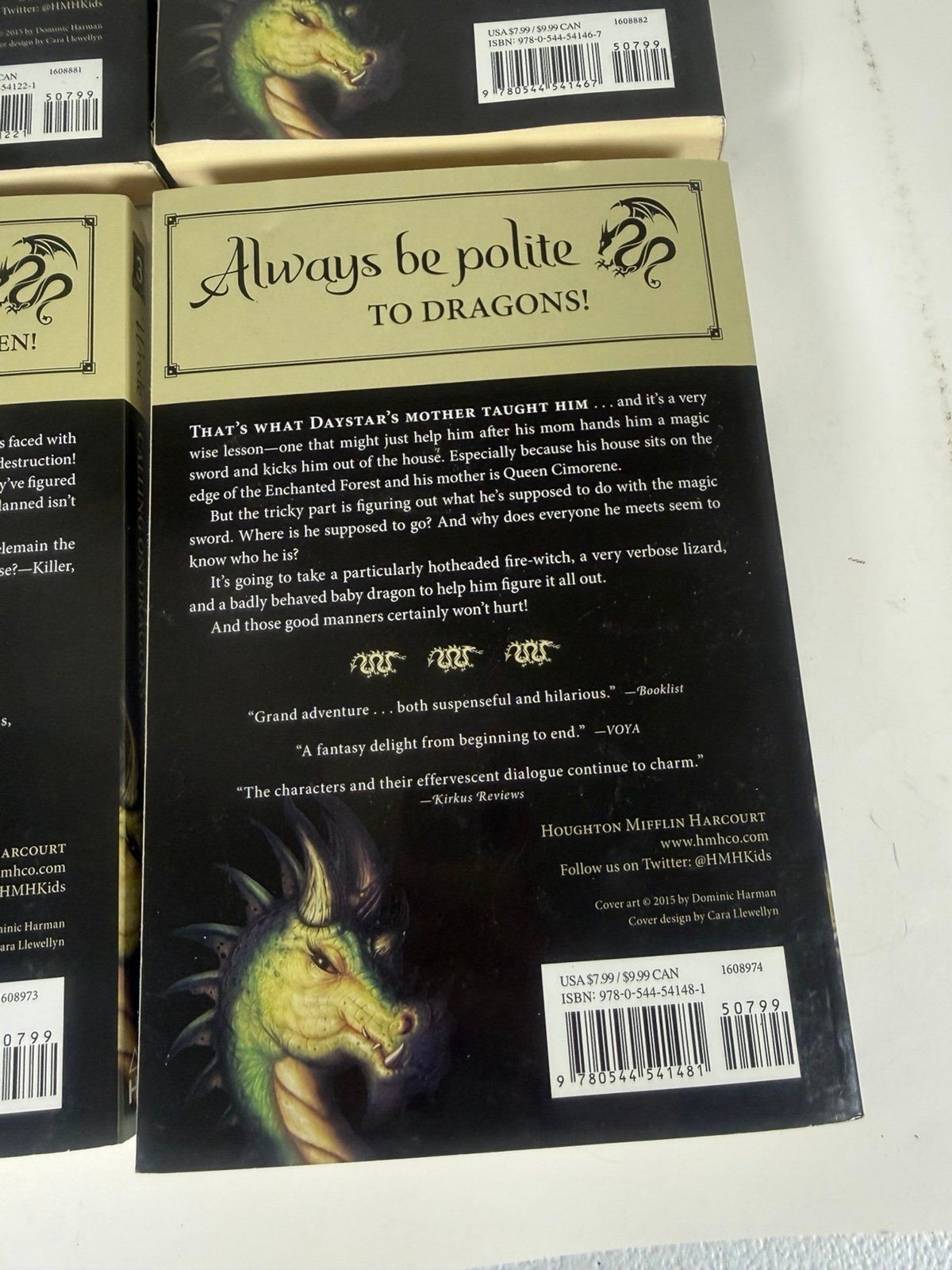 Enchanted Forest Chronicles Set 1 2 3 4 Dealing w Dragons By Patricia C. Wrede