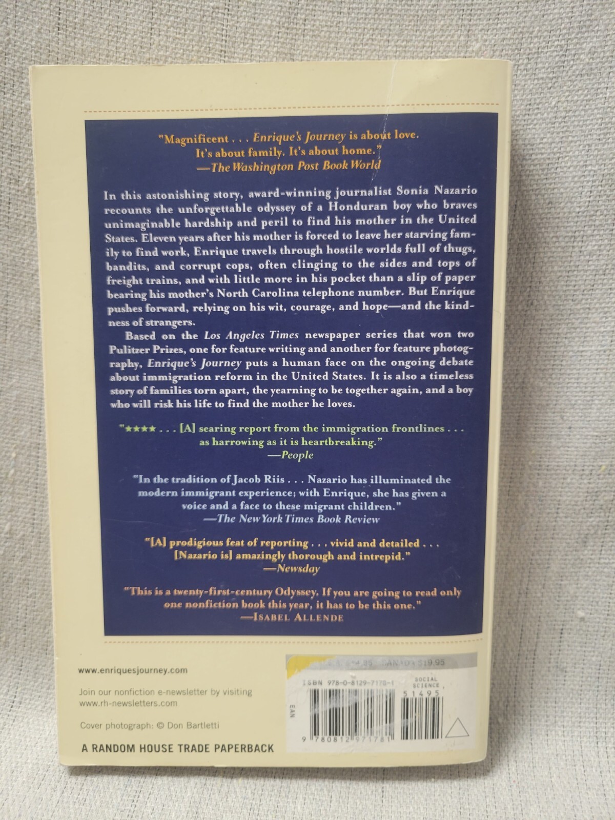 Enrique’s Journey – Sonia Nazario