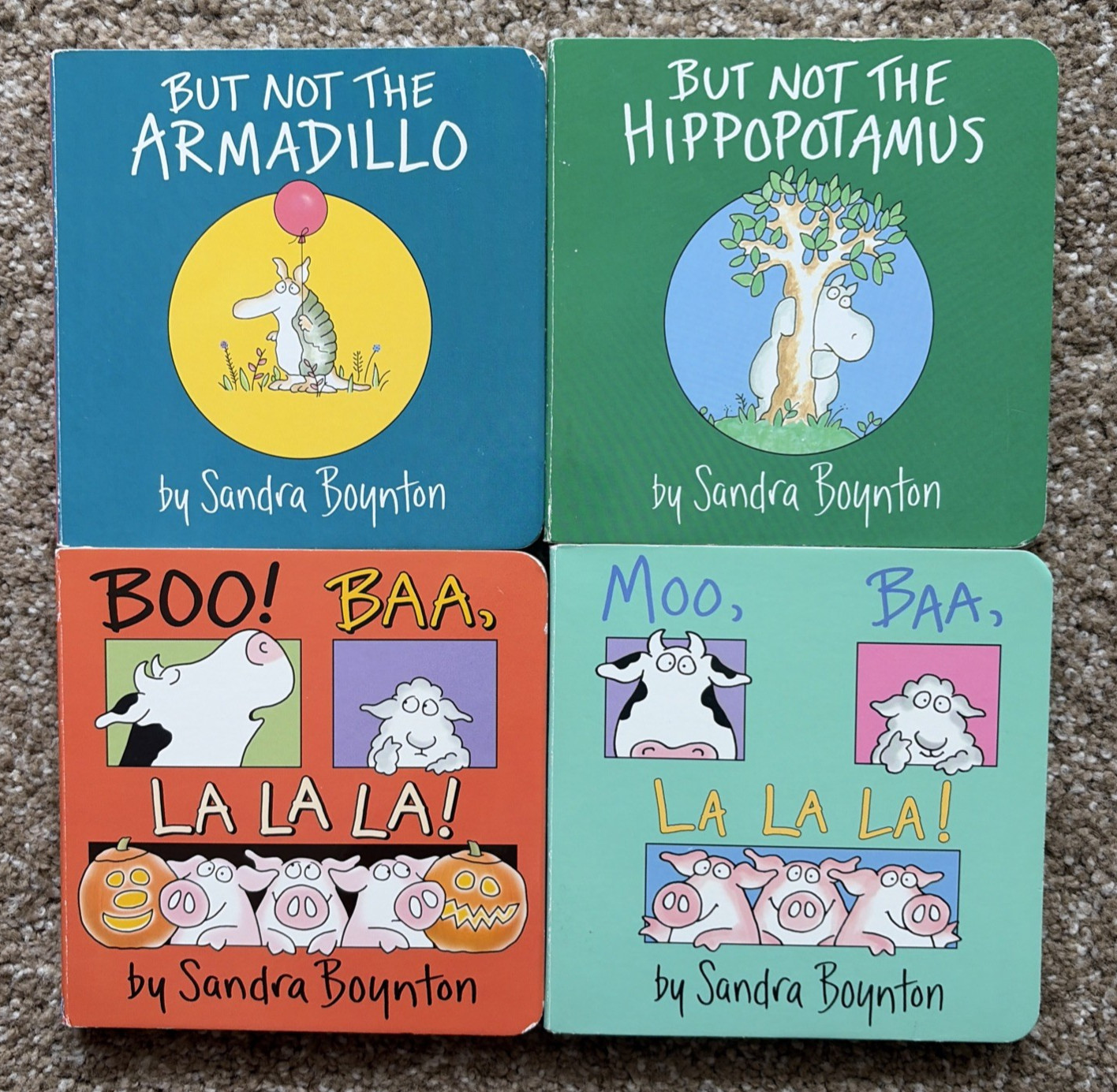 Lot 21 Board Books by SANDRA BOYNTON Little Pookie, Moo/Boo Baa La La VERY GOOD
