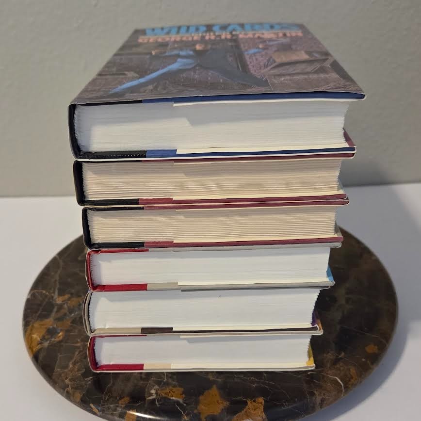 George R.R. Martin Wildcards 1-6 Hardcover HC Book Lot 1 2 3 4 5 6 Sci-Fi