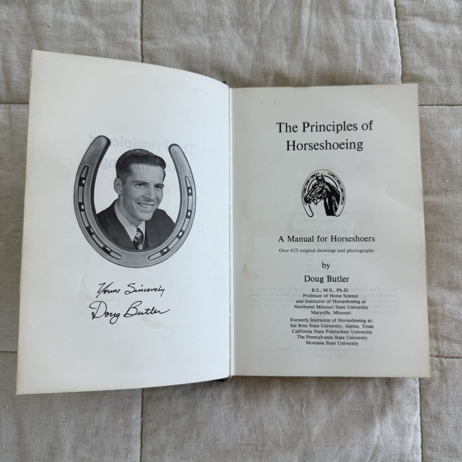 Principles of Horseshoeing (1976) – Doug Butler Vintage Hardcover Good