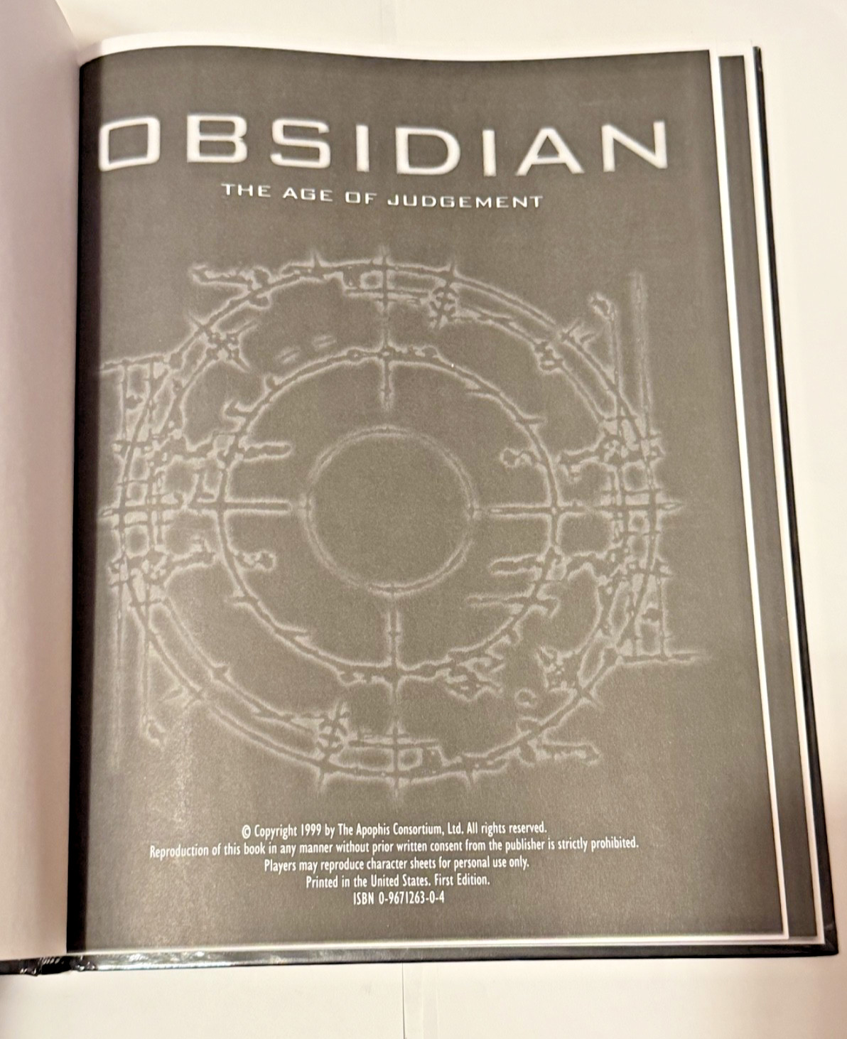 Obsidian: The Age of Judgement Micah Skaritka, Dav Harnish, Frank Nolan Generic