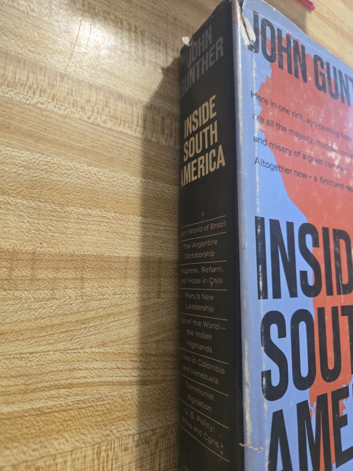 Inside South America John Gunther 1st Edition Hardcover Book