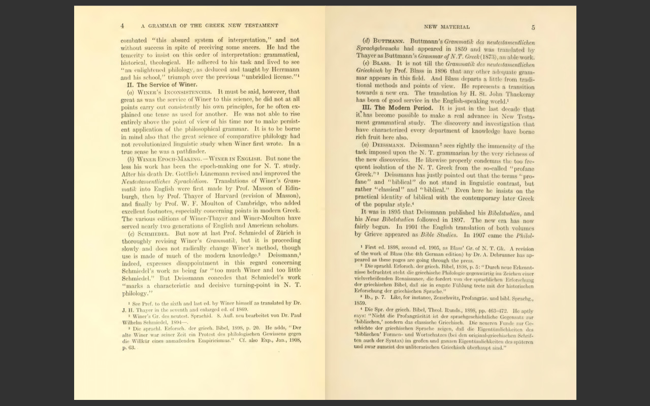 A Grammar of the Greek New Testament by A.T. Robertson (1914) E-Book on CD-ROM