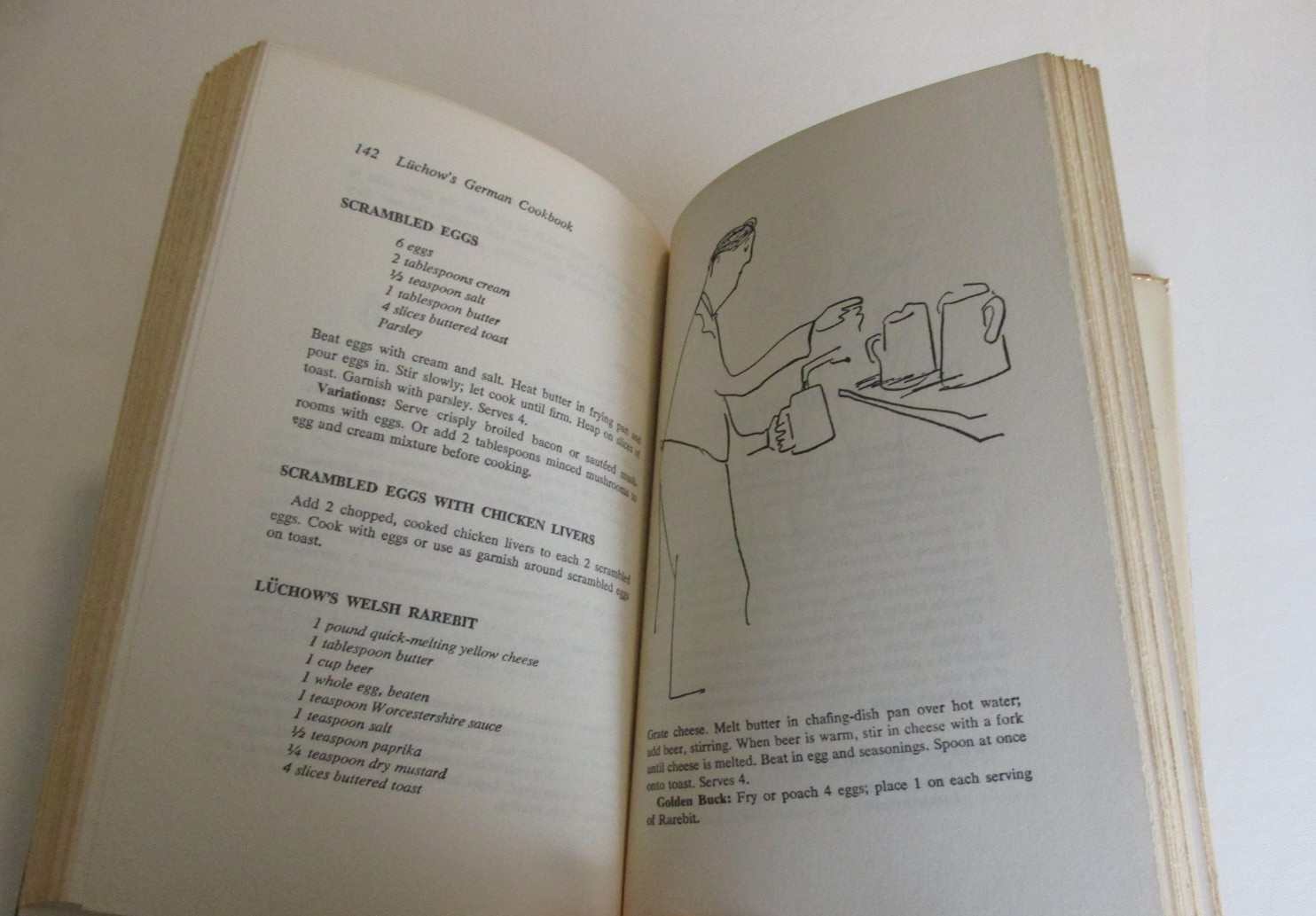 Luchow’s German Cookbook Jan Mitchell 1952 Illustrated Bemelmans BCE