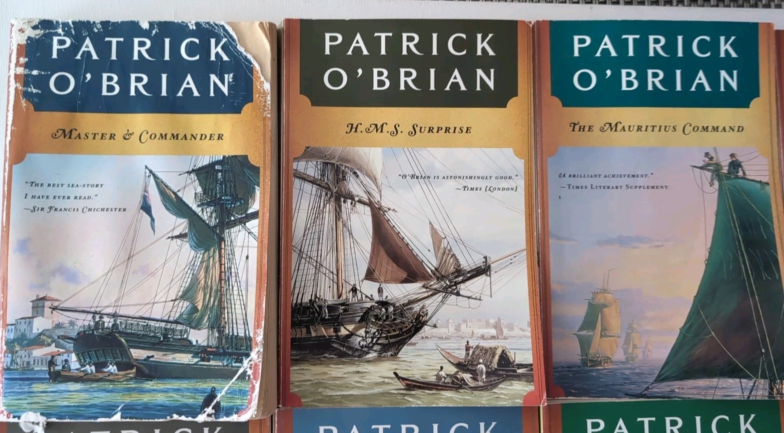 Lot Of 19 Patrick O’Brian,Norton Publishing, Paperback Books, No Vol. 2