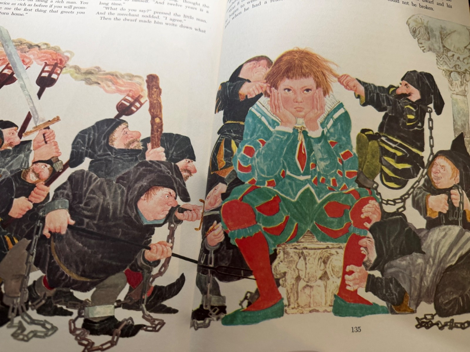Grimm’s Fairy Tales 1977 Golden Book Deluxe Hardcover Benvenuti Illus 140 Pages