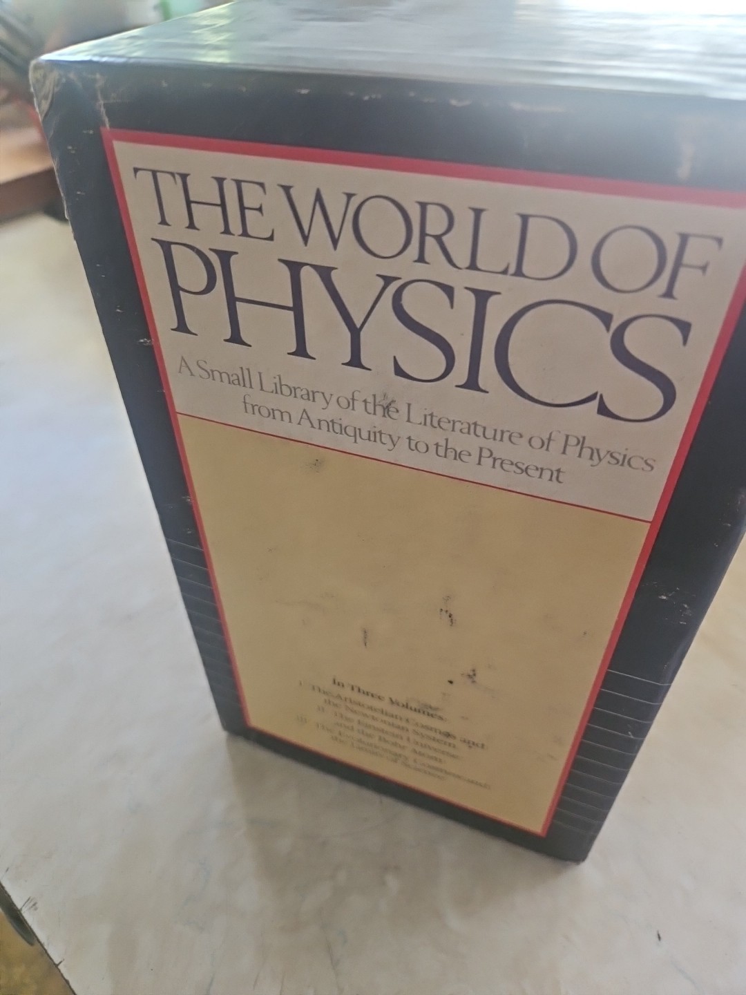 Jefferson Hane Weaver THE World Of Physics 3 Vol Set 1st Ed HC DJ VG Cond H1