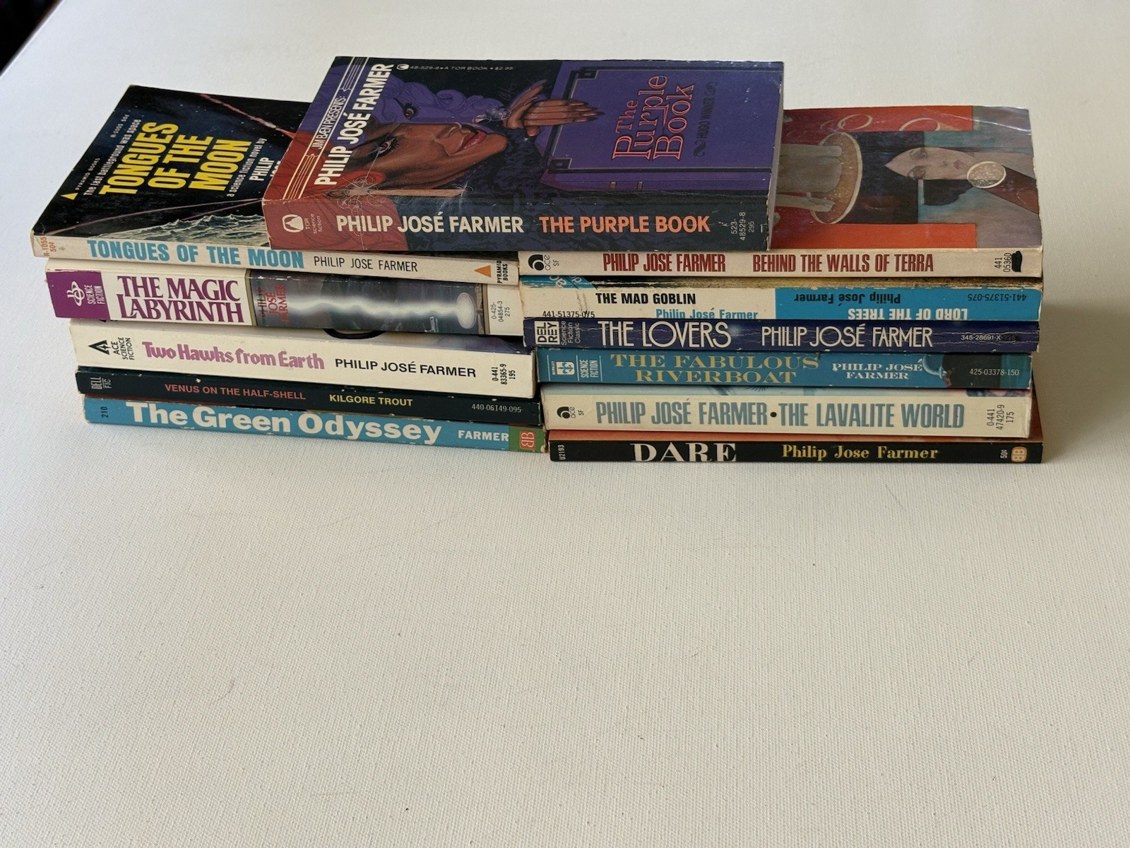 Philip Jose Farmer 10 novel paperback Lot