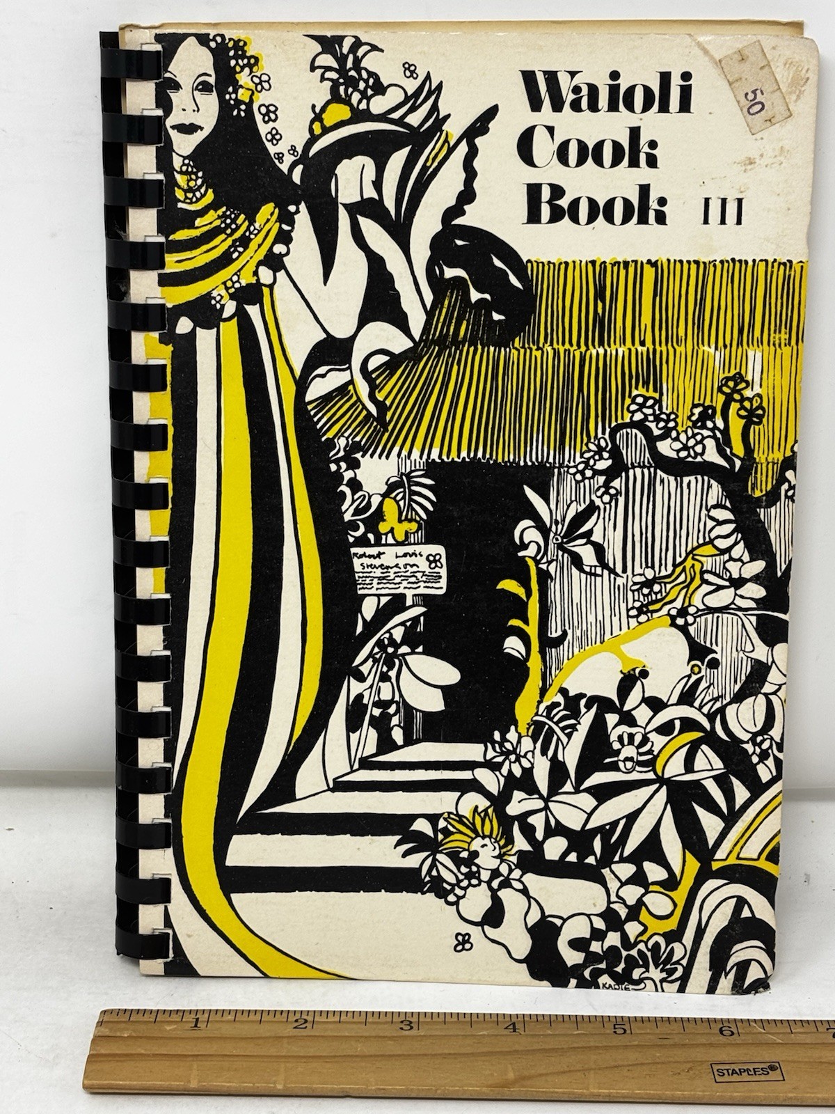 Waioli Cookbook III Spiral Salvation Army Honolulu 74 pgs 1978 VTG