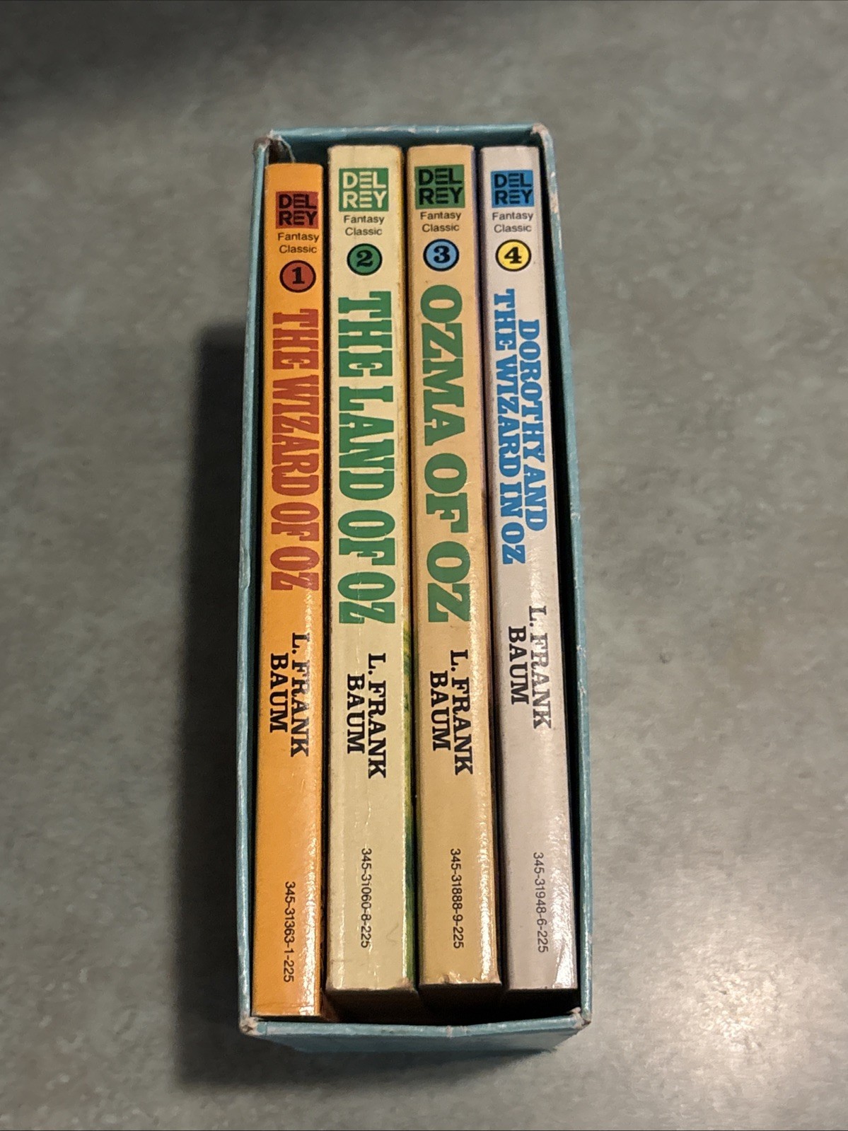 The Magical World of Oz by L. Frank Baum Vintage Box Set Del Rey 4 Books 1984