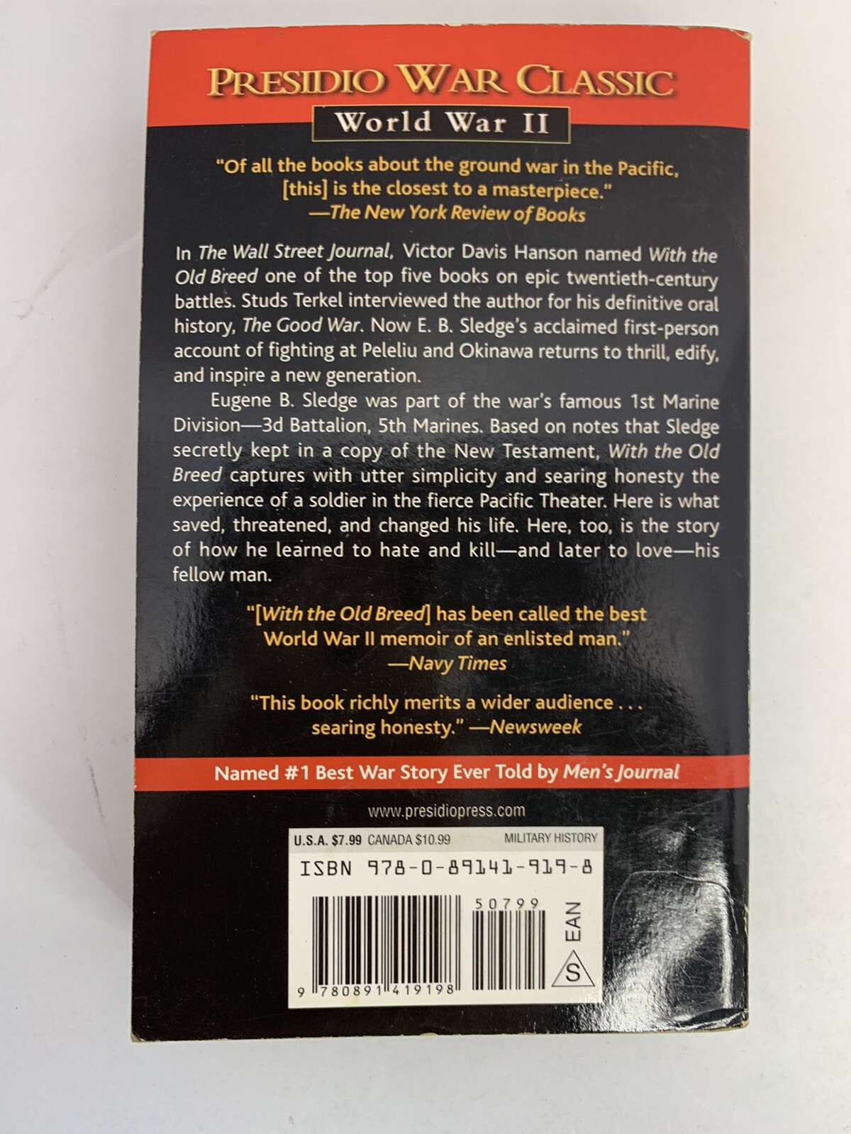 With the Old Breed: At Peleliu and Okinawa – Paperback By E. B. Sledge