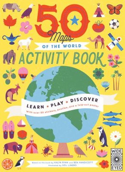 50 Maps of the World Activity Book : Learn – Play – Discover with