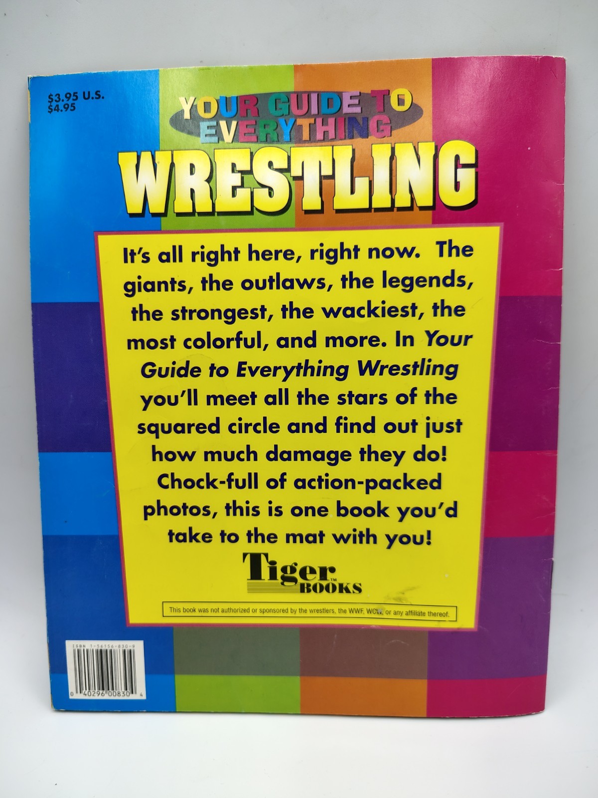 Guide To Everything WRESTLING: Magazine Booklet 24 pages Tiger Books 1999 Vtg