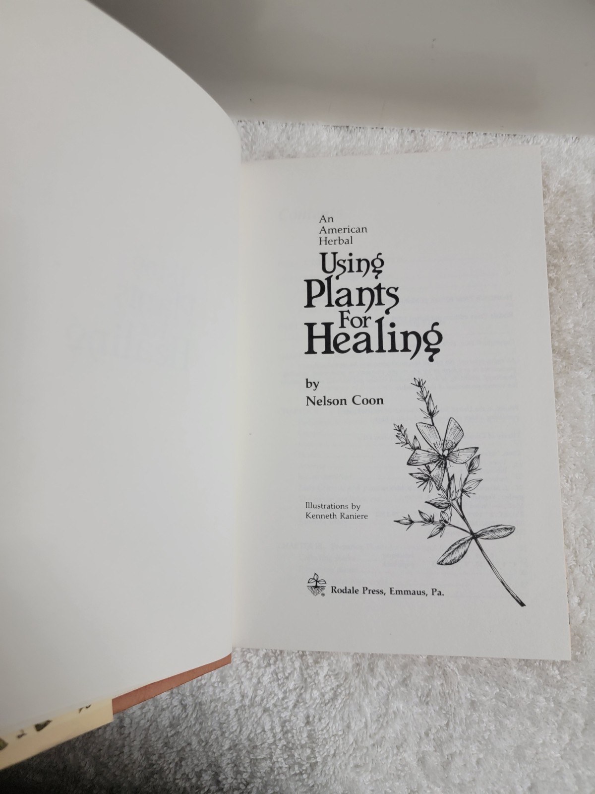 Using plants for healing: An American herbal Vintage 1963 LIKE NEW!