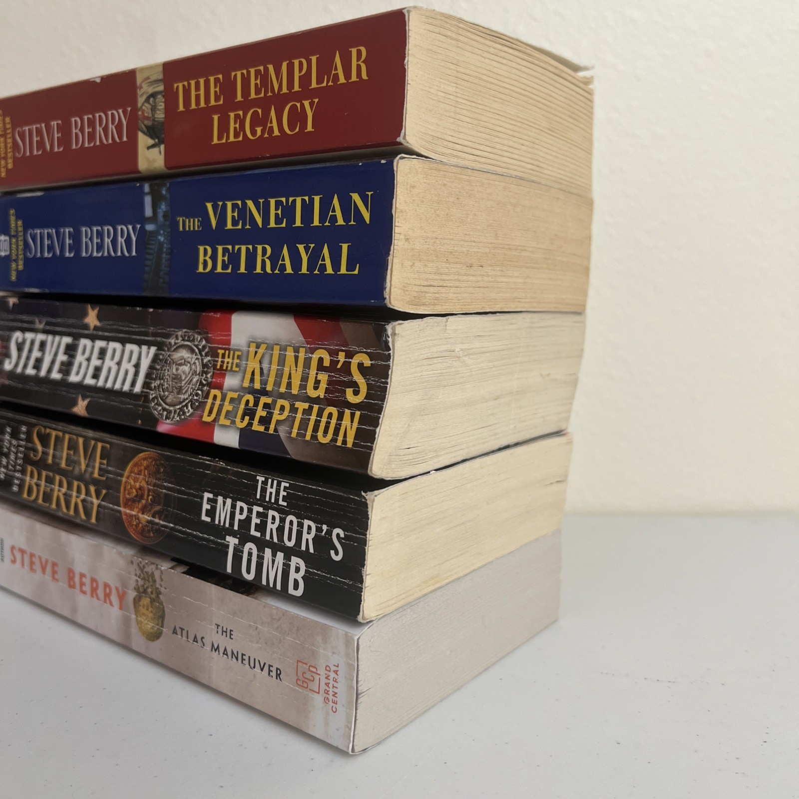 Steve Berry Cotton Malone Series 5 Book Lot Templar Legacy Deception Thriller