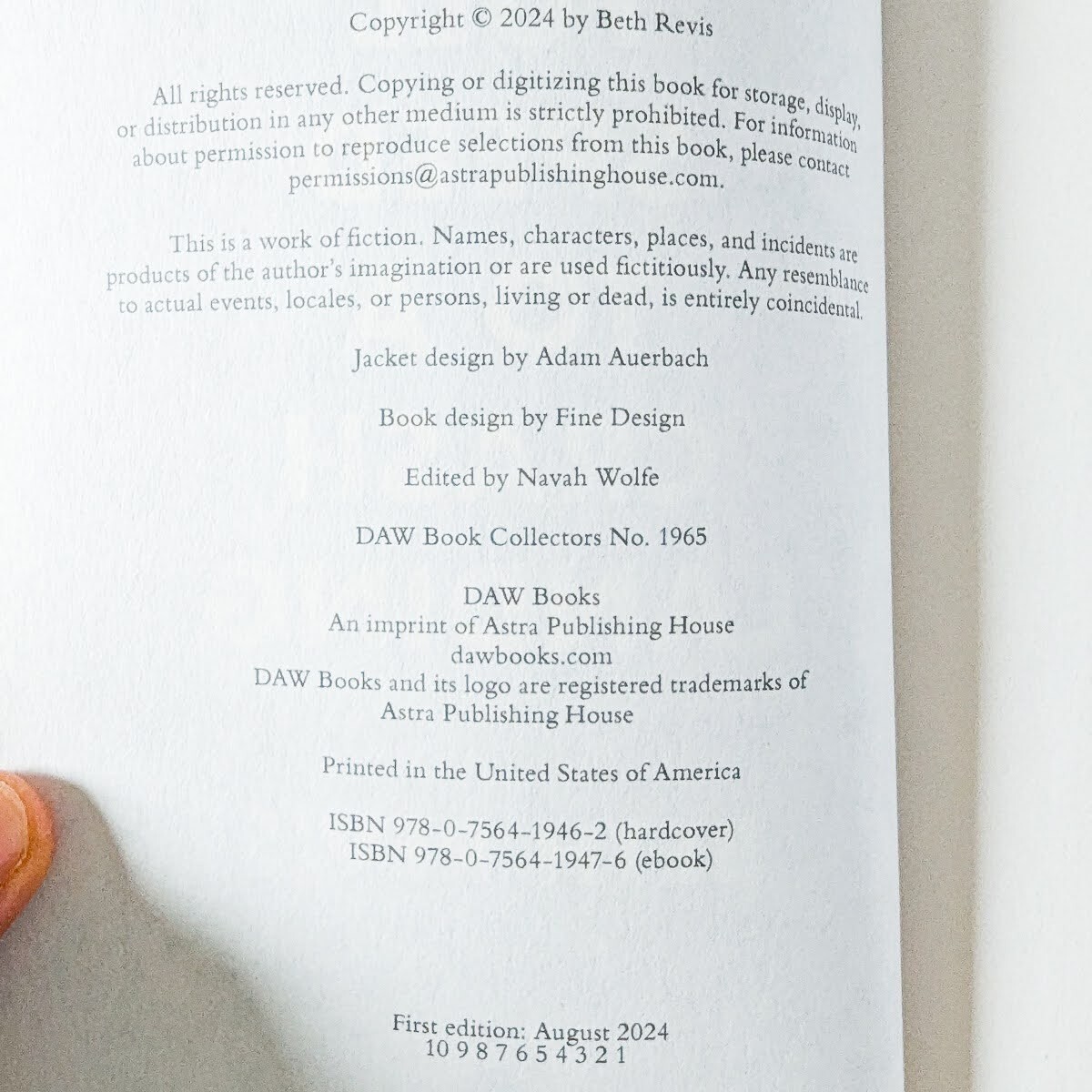 FULL SPEED TO A CRASH LANDING Beth Revis *08/24 DAW ARC LIKE NEW* Advance Reader