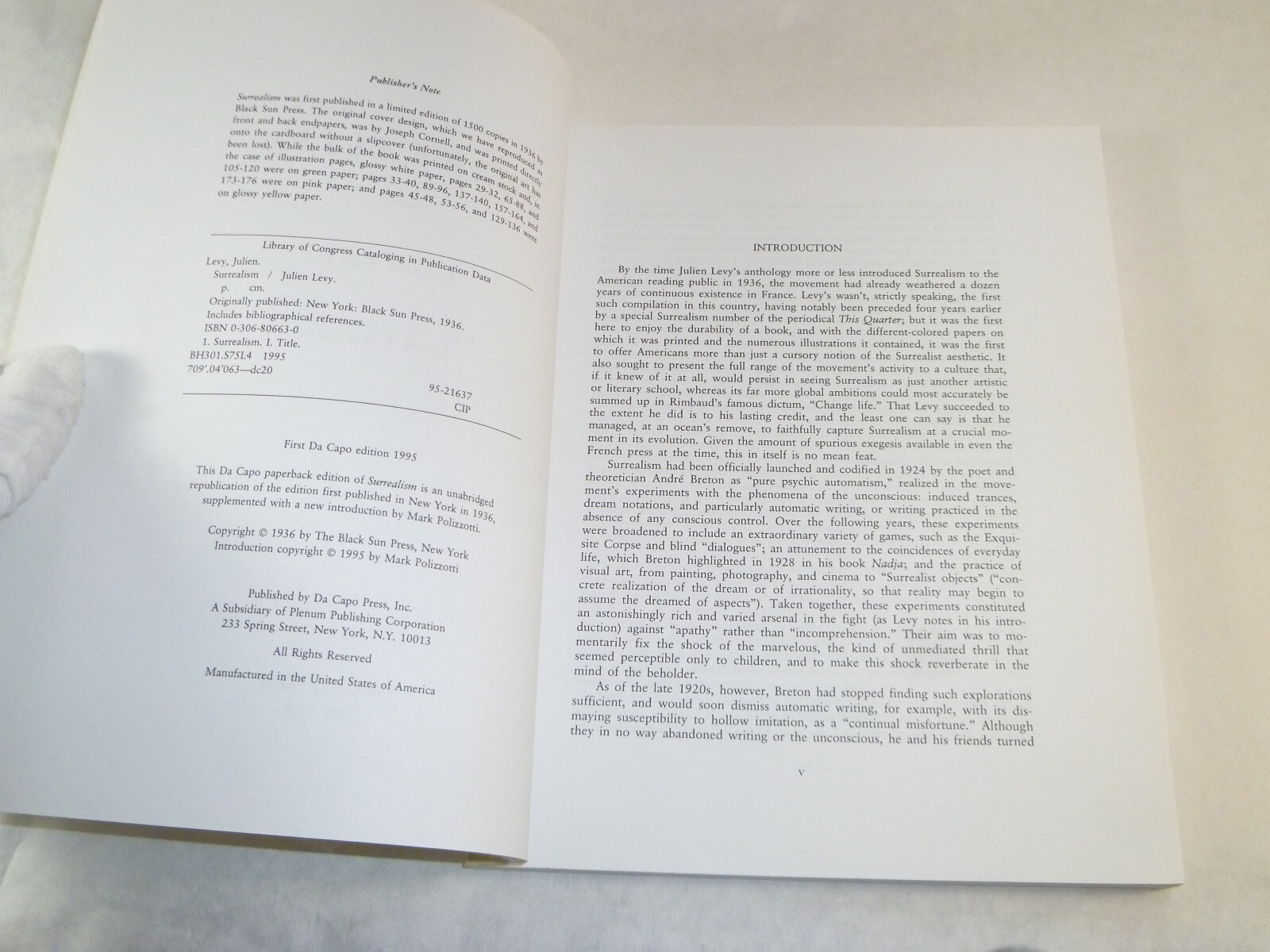 Surrealism by Julien Levy (1995) Trade Paperback – Breton / Duchamp / Eluard