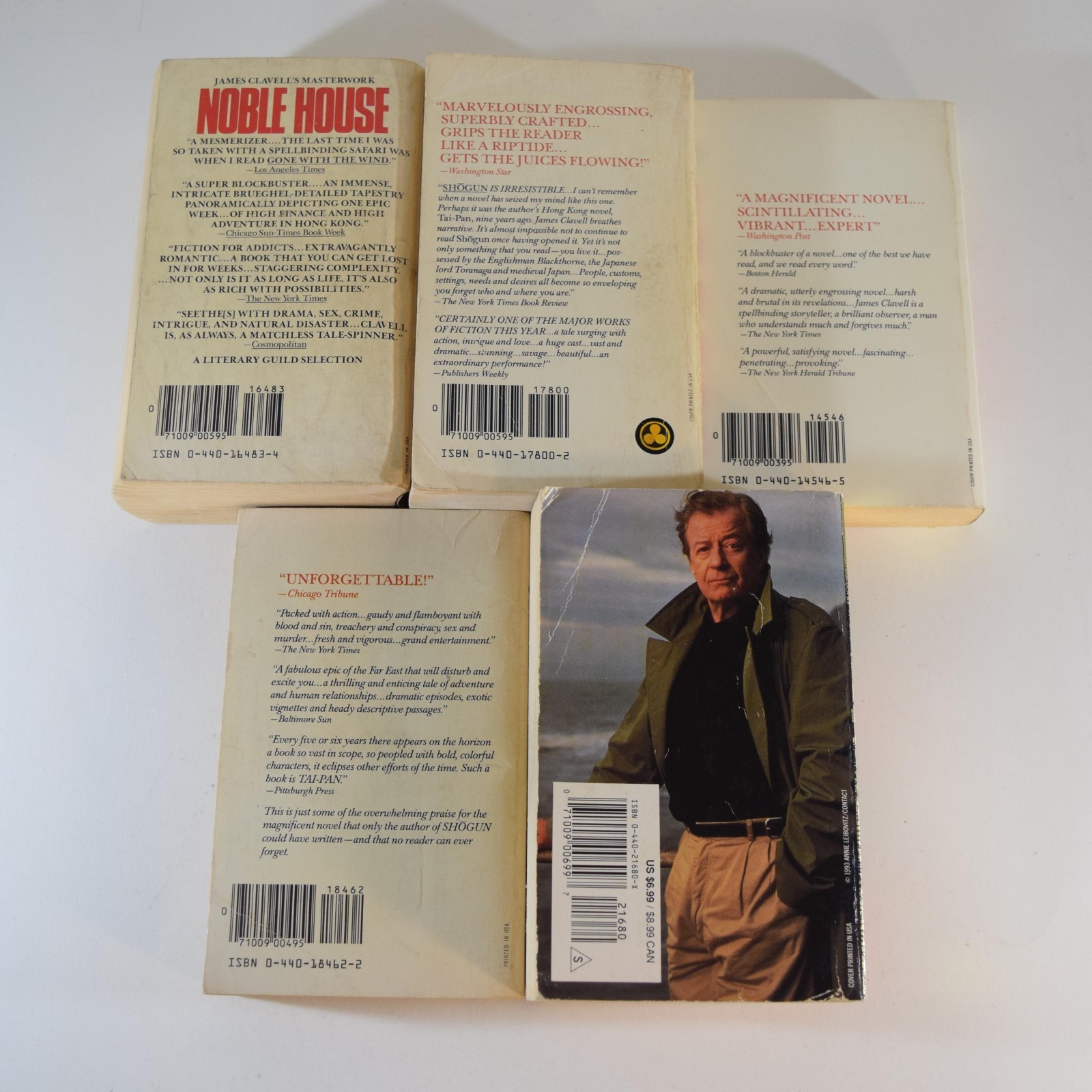 James Clavell Lot – ASIAN SAGA 1-5 – Shogun Noble House King Rat Taipan Gai-Jin