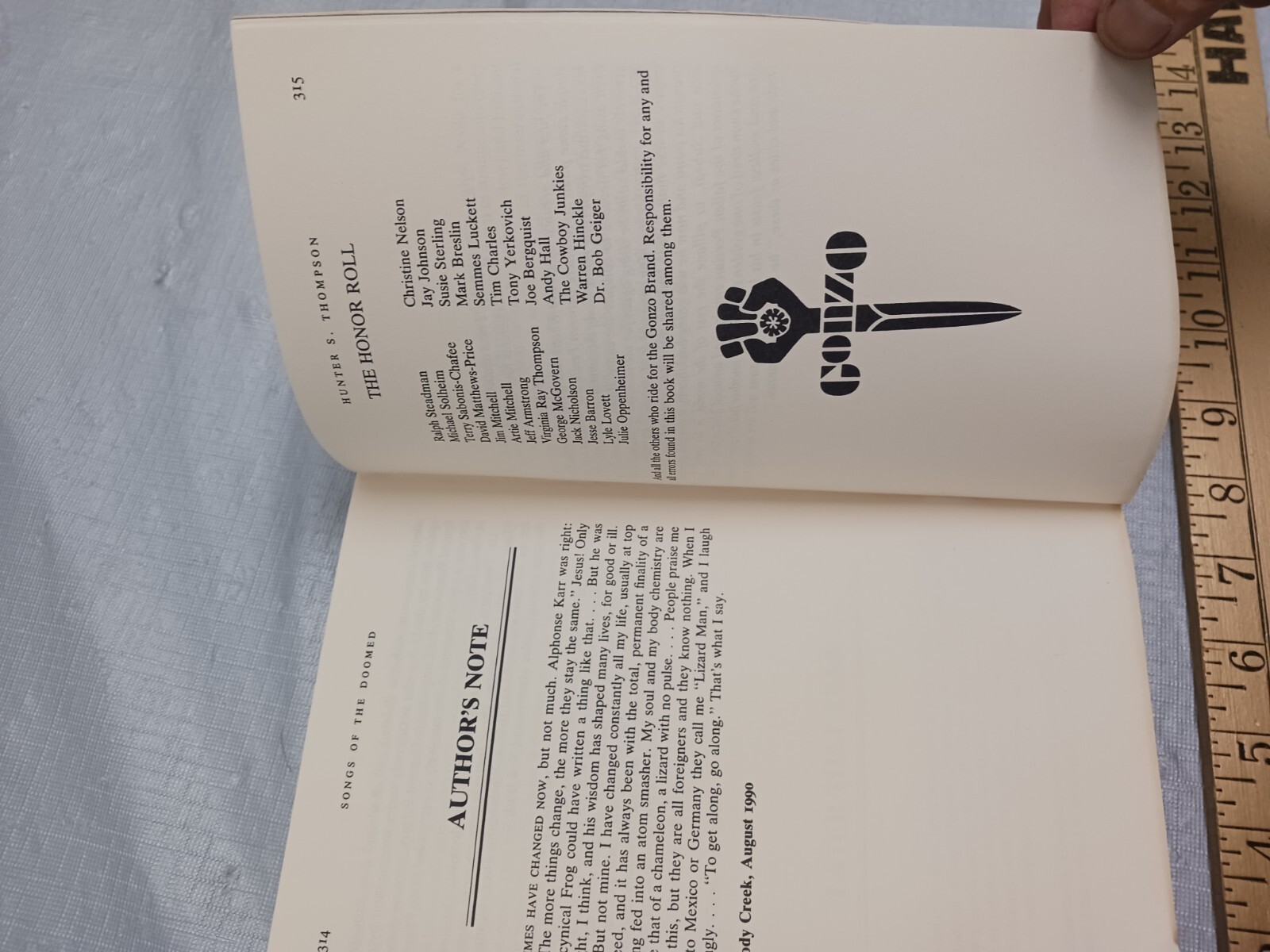 The Doctor Hunter S. Thompson Songs Of The Doomed
