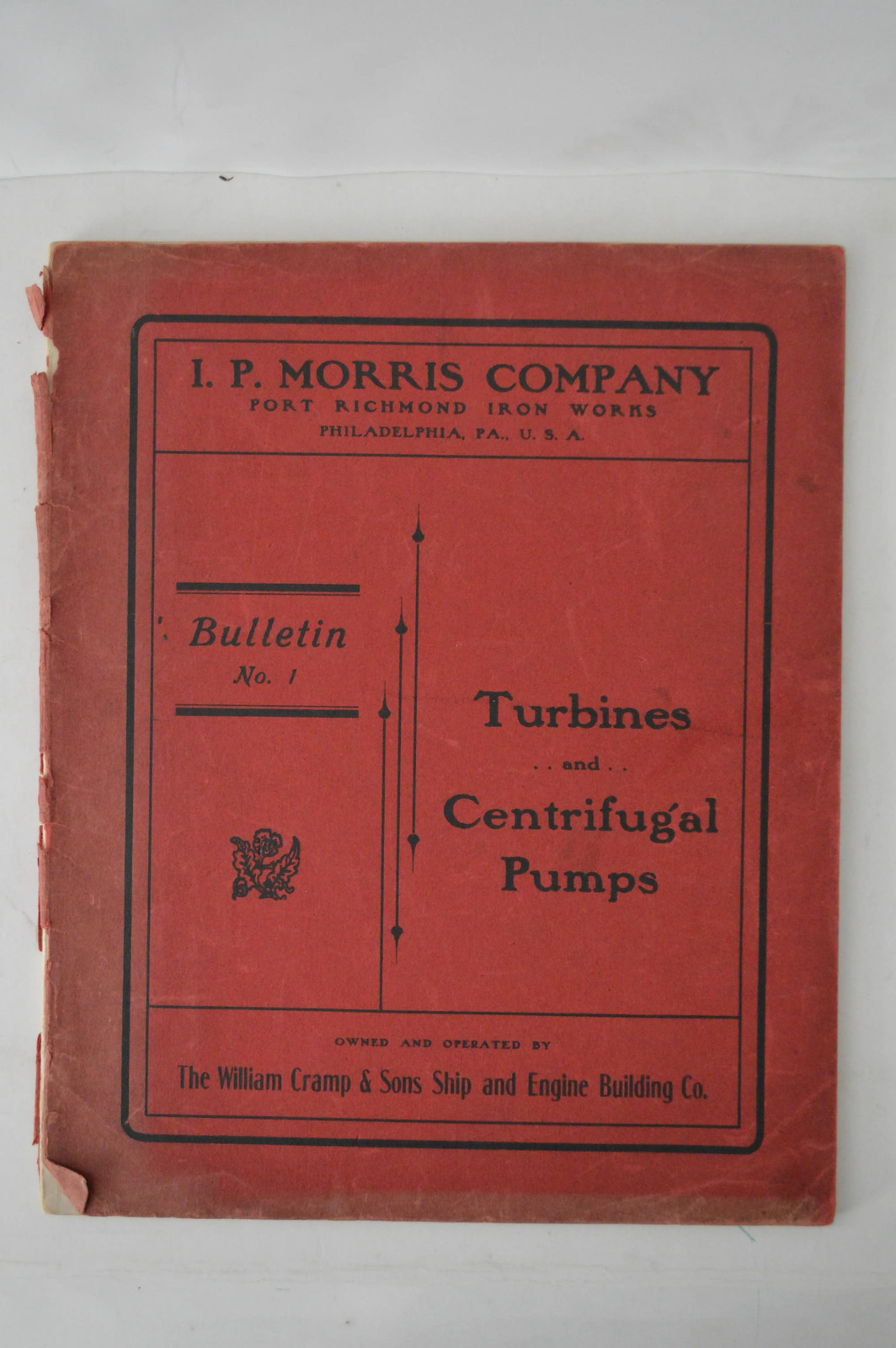 Department Hydraulic Machinery Bulletin No. 1 Turbines & Centrifugal Pumps I.P..