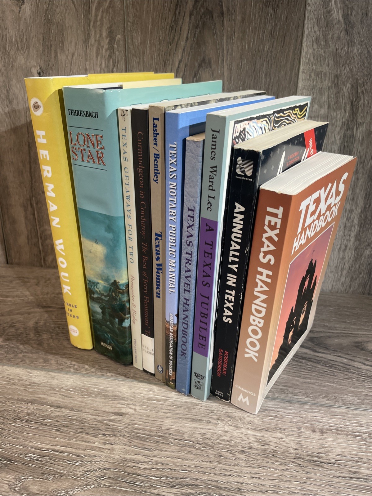 Texas Book Lot 10 Books History Fiction Travel Humour University Press