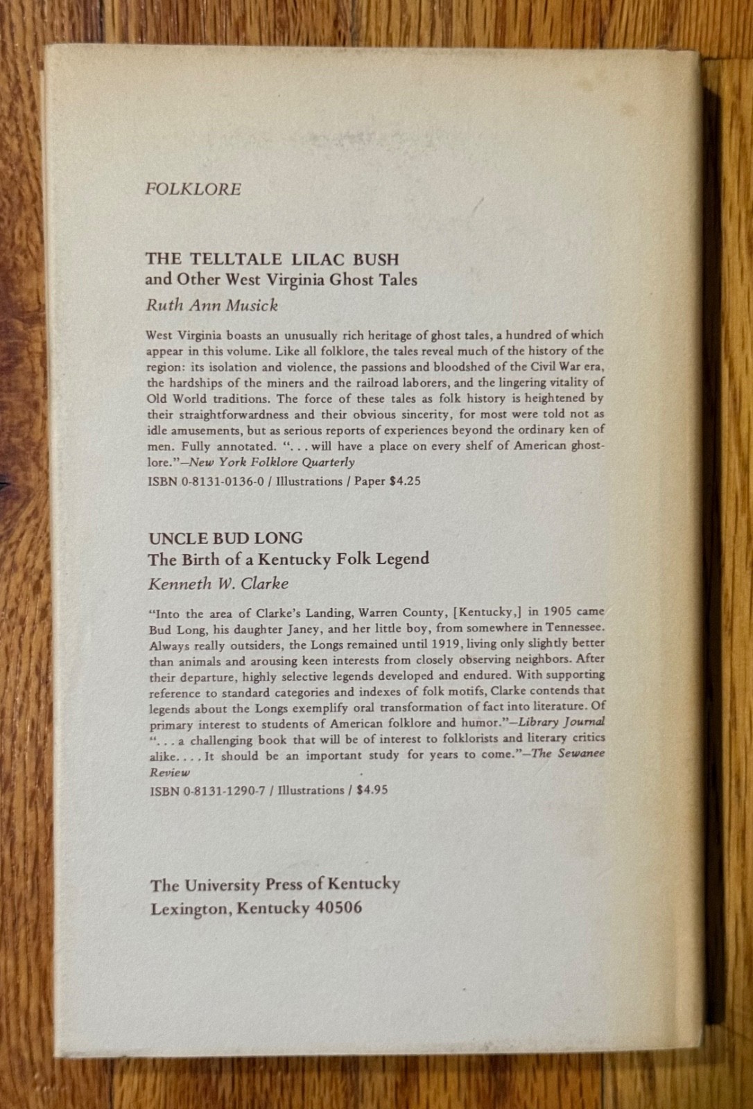 Coffin Hollow and Other Ghost Tales by Ruth Ann Musick – 1977 – HCDJ – RARE BOOK