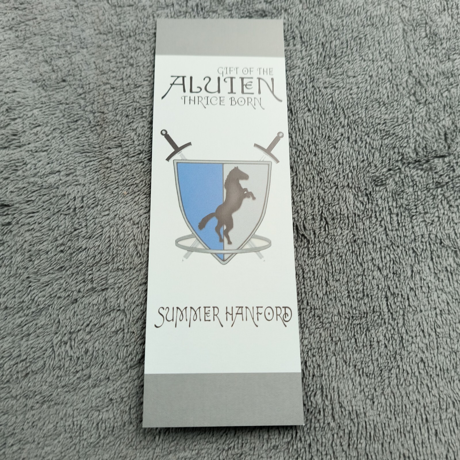 Gift Of The Aluien Thrice Born By Summer Hanford With Bookmark Signed To Summer