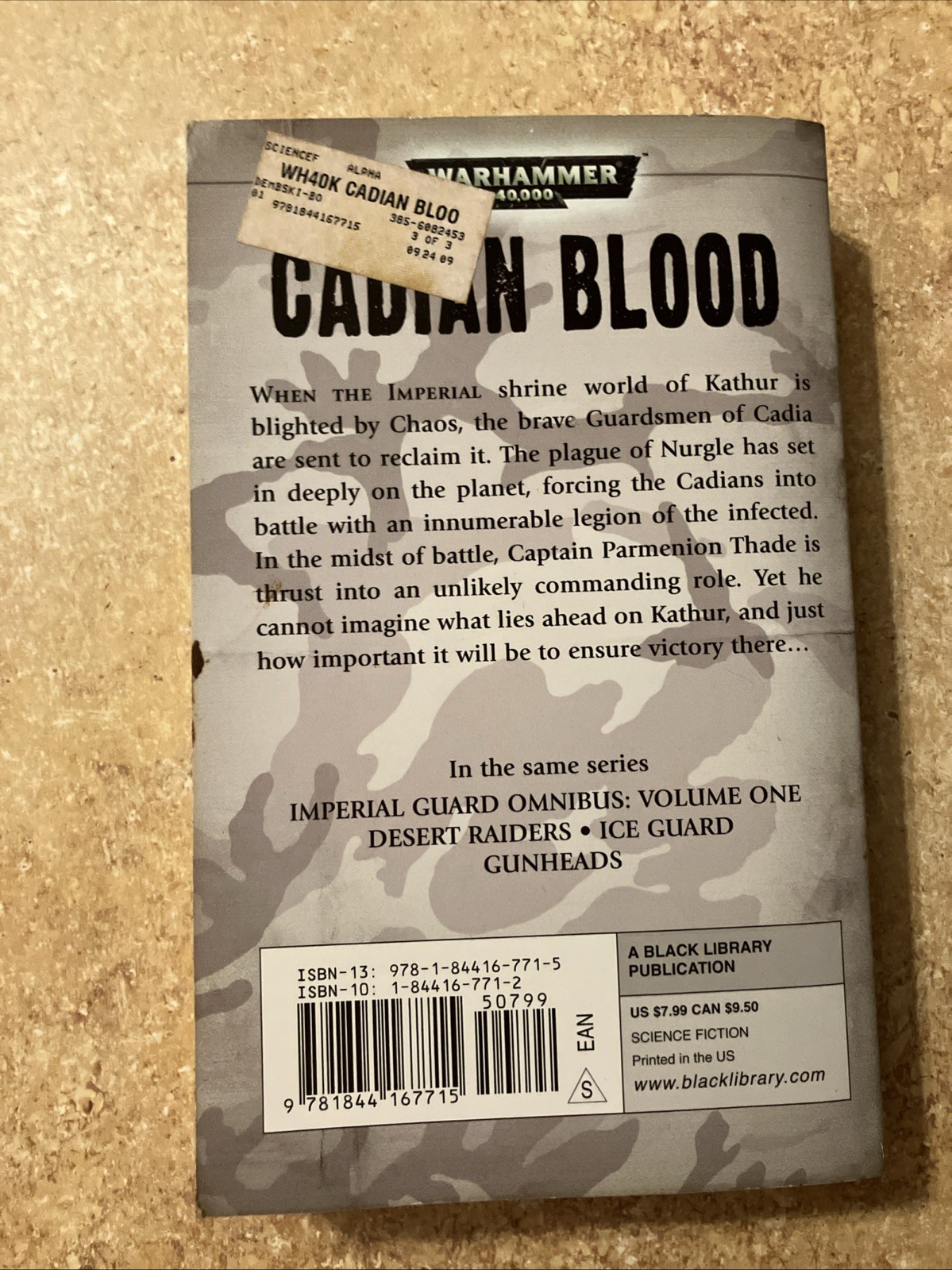 Cadian Blood by Aaron Dembski-Bowden (2009, Mass Market)