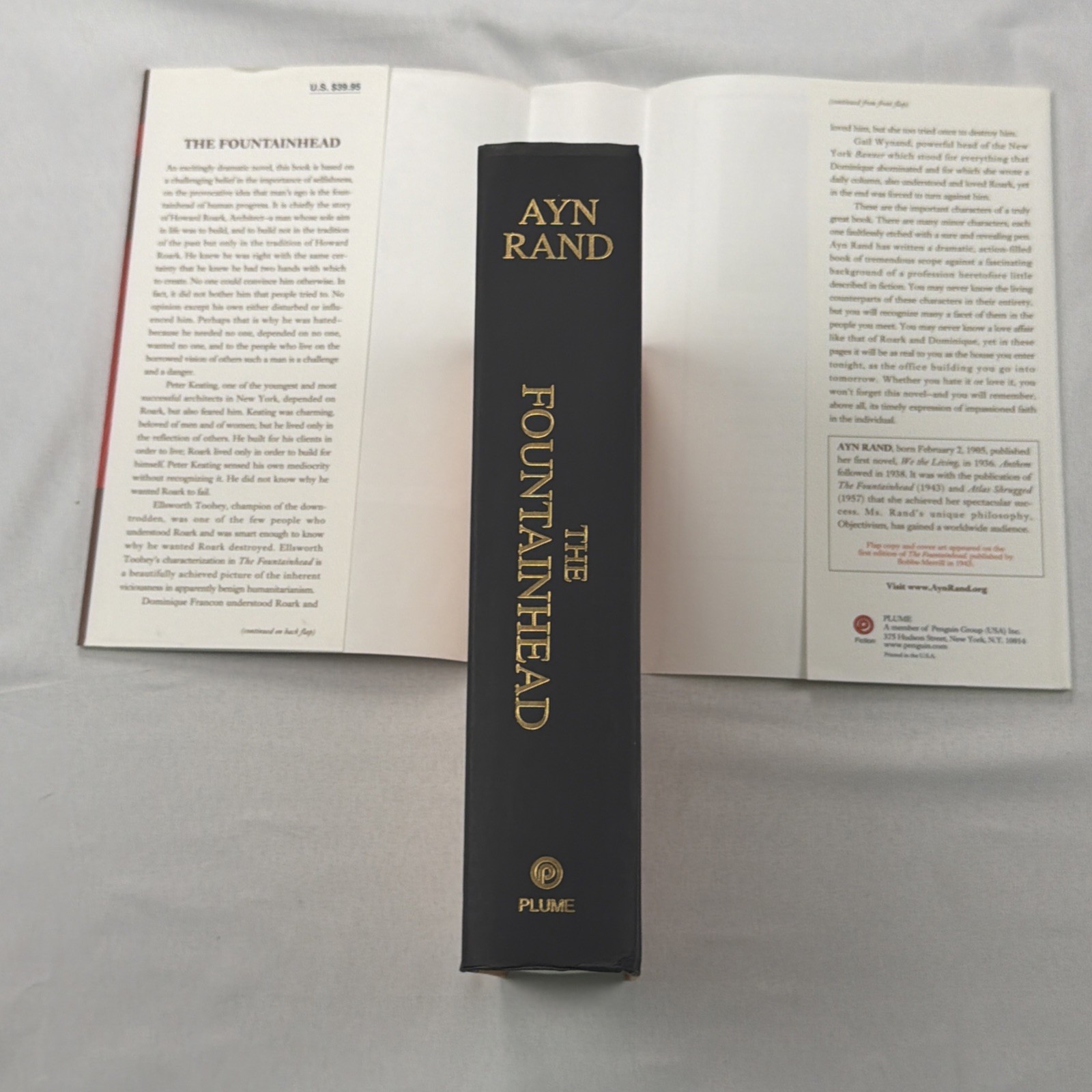 Fountainhead 2005 Centennial Edition Hardcover by Ayn Rand Plume Printing