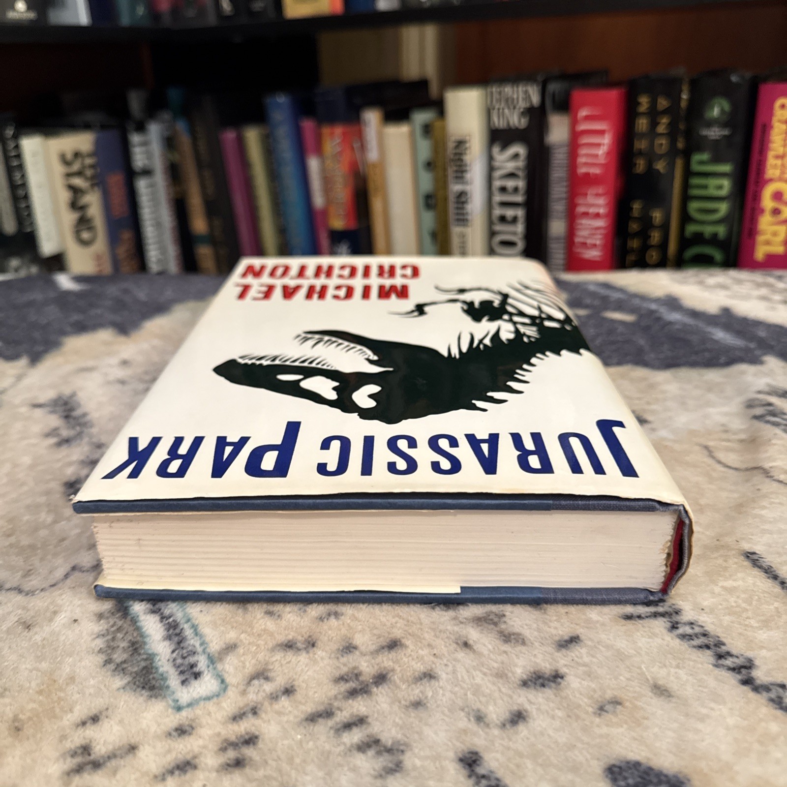 Jurassic Park – Michael Crichton (1990, Hardcover) First Edition/8th Print, G