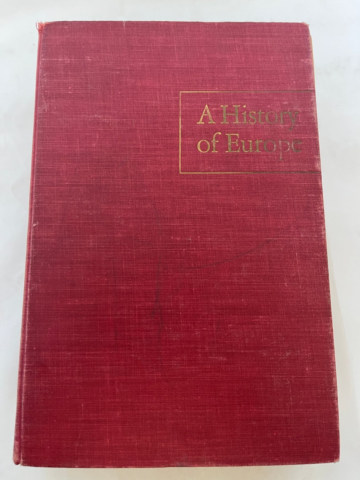 A History of Europe Schevill 1950 New & Revised Edition Harcourt Brace History