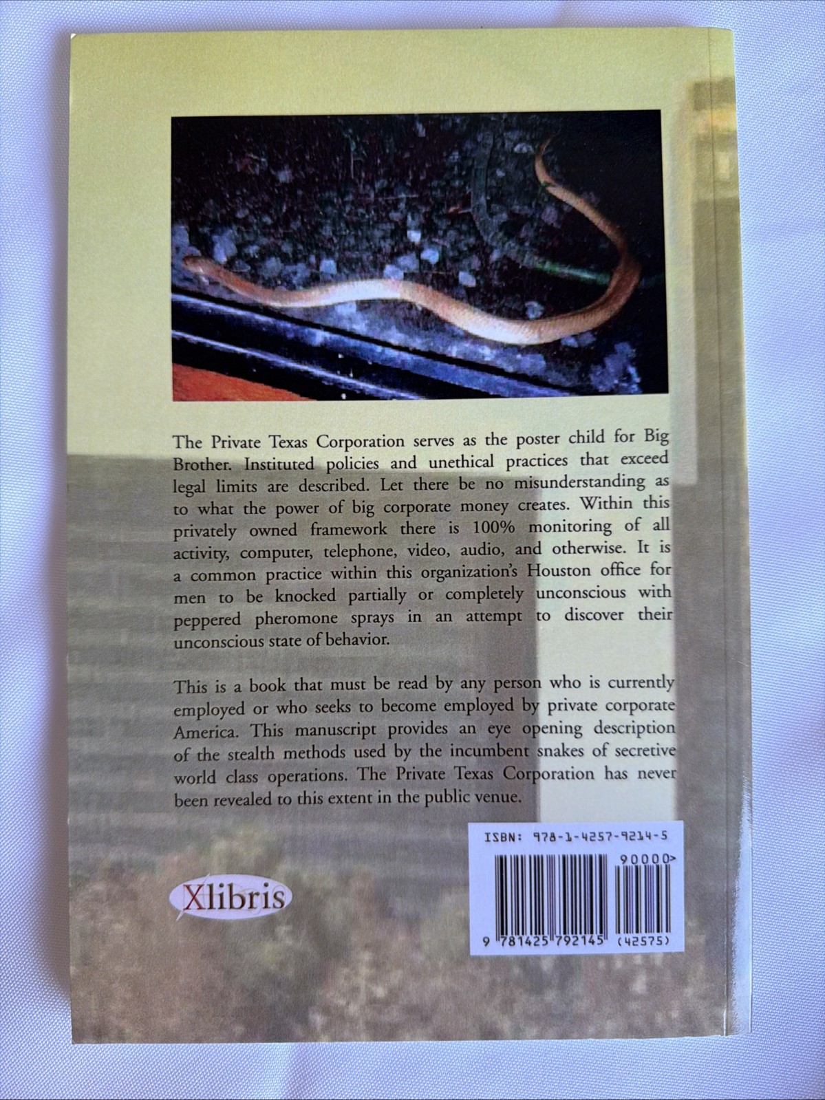 Private Texas Corporation by Robert Brian Broeker (2007, Perfect)