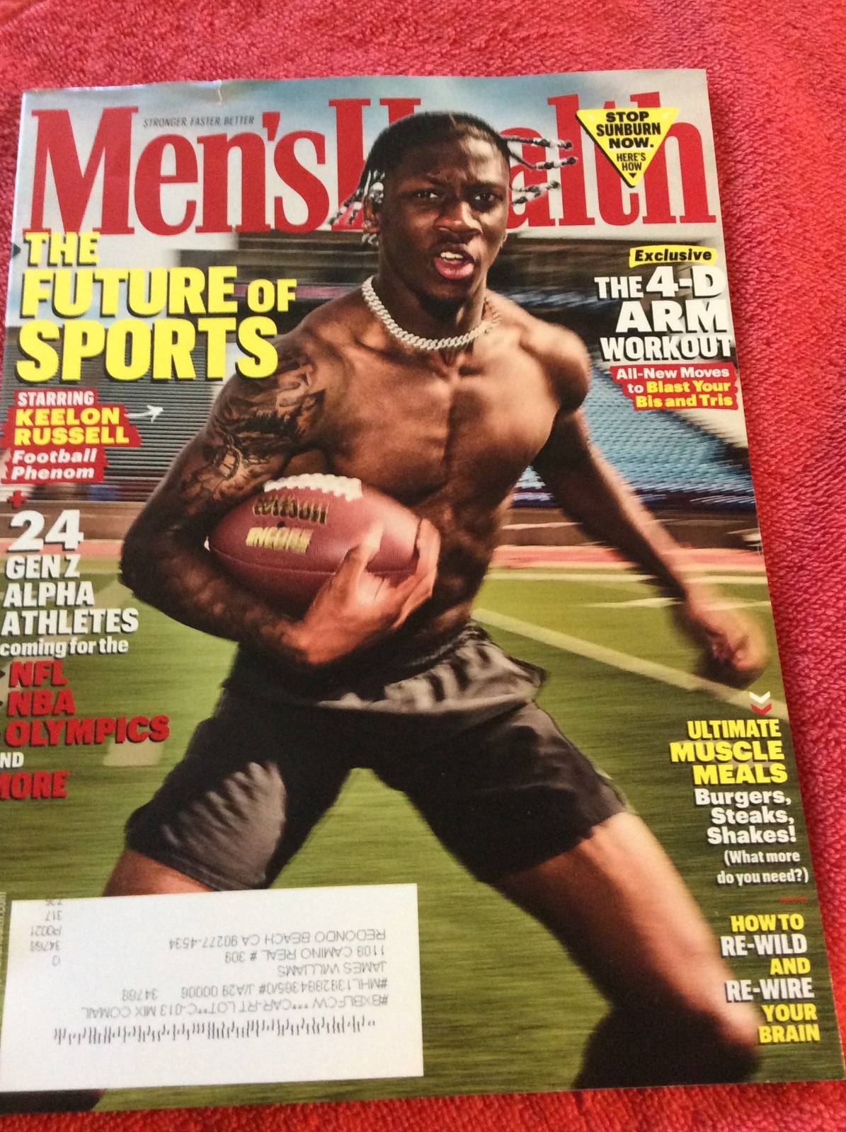 MEN’S HEALTH MAGAZINE JULY AUGUST 2025 KEELON RUSSELL GEN Z ALPHA ATHLETES