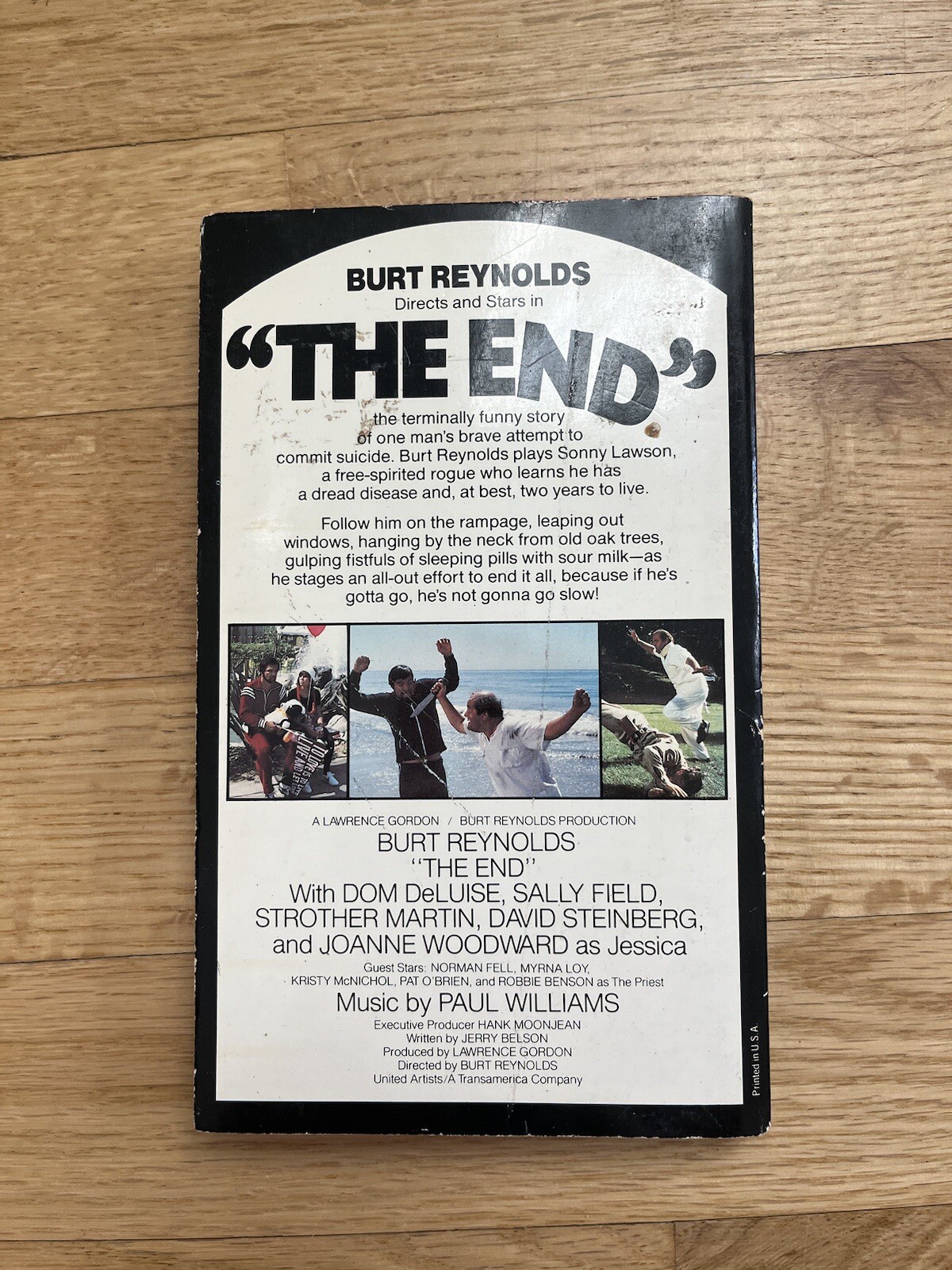 “The End” Carol Sturm Smith Burt Reynolds 1978 First Edition Movie Novelization