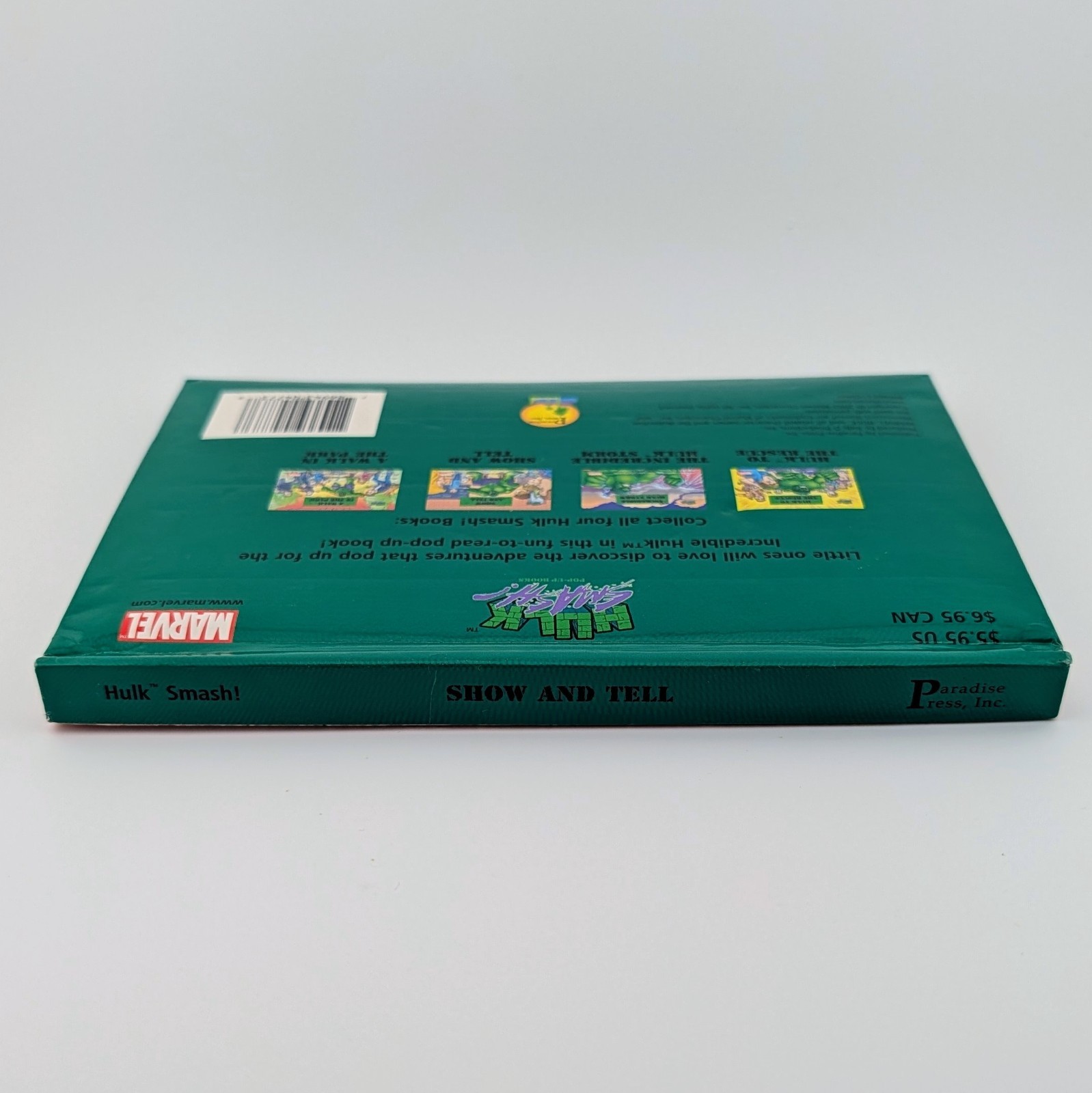 Hulk Smash Show And Tell Pop-up Books 2002 Marvel Paradise Press Kids Book